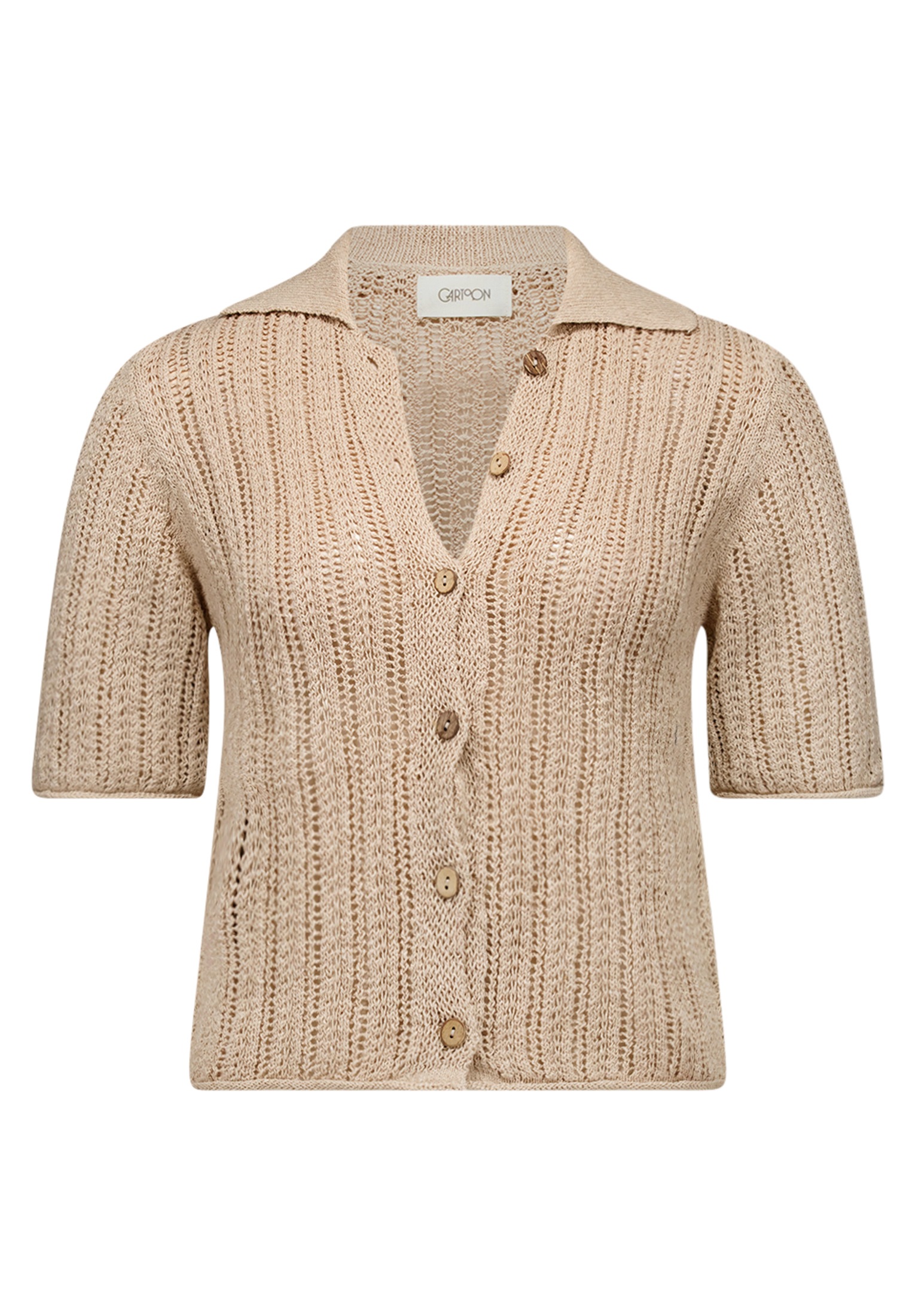 Cartoon Strickjacke »Damen mit Knopfleiste« 1