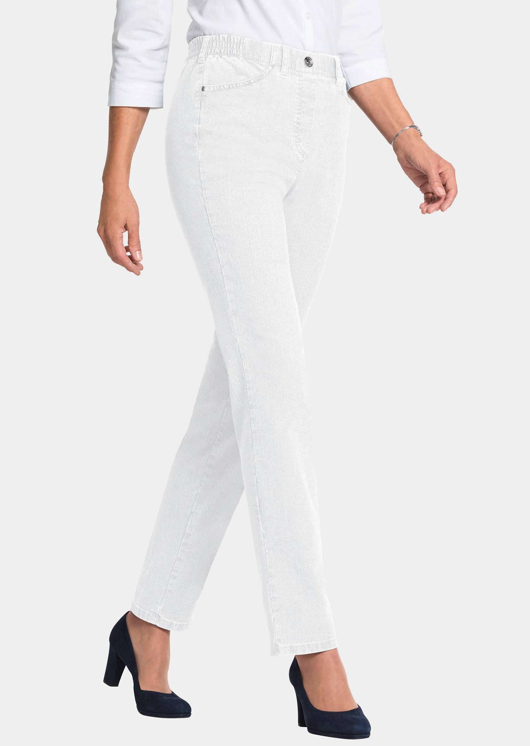 GOLDNER Regular-fit-Jeans »Jeansschlupfhose MARTHA Klassische Jeansschlupfhose MARTHA«