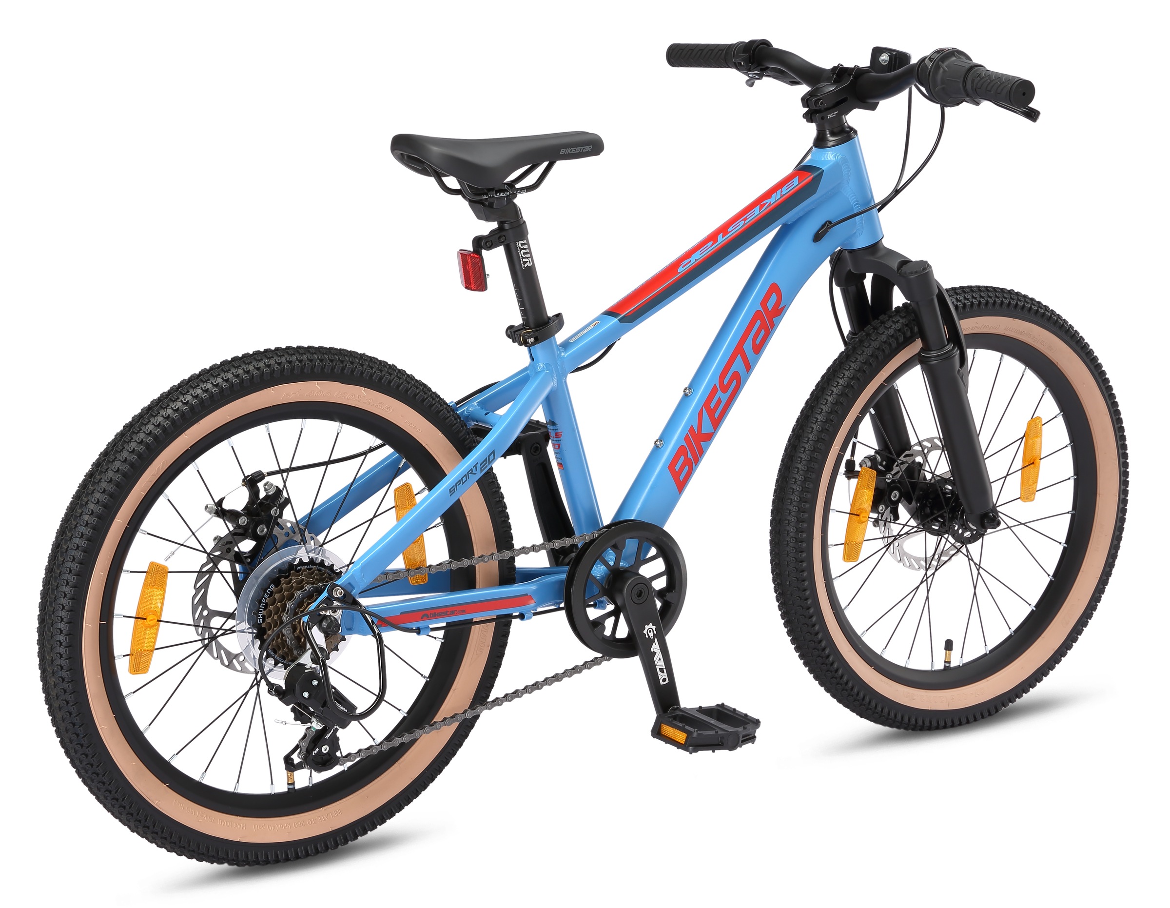 Bikestar Jugendfahrrad 7 Gang Shimano RD-TY21 Schaltwerk Kettenschaltung