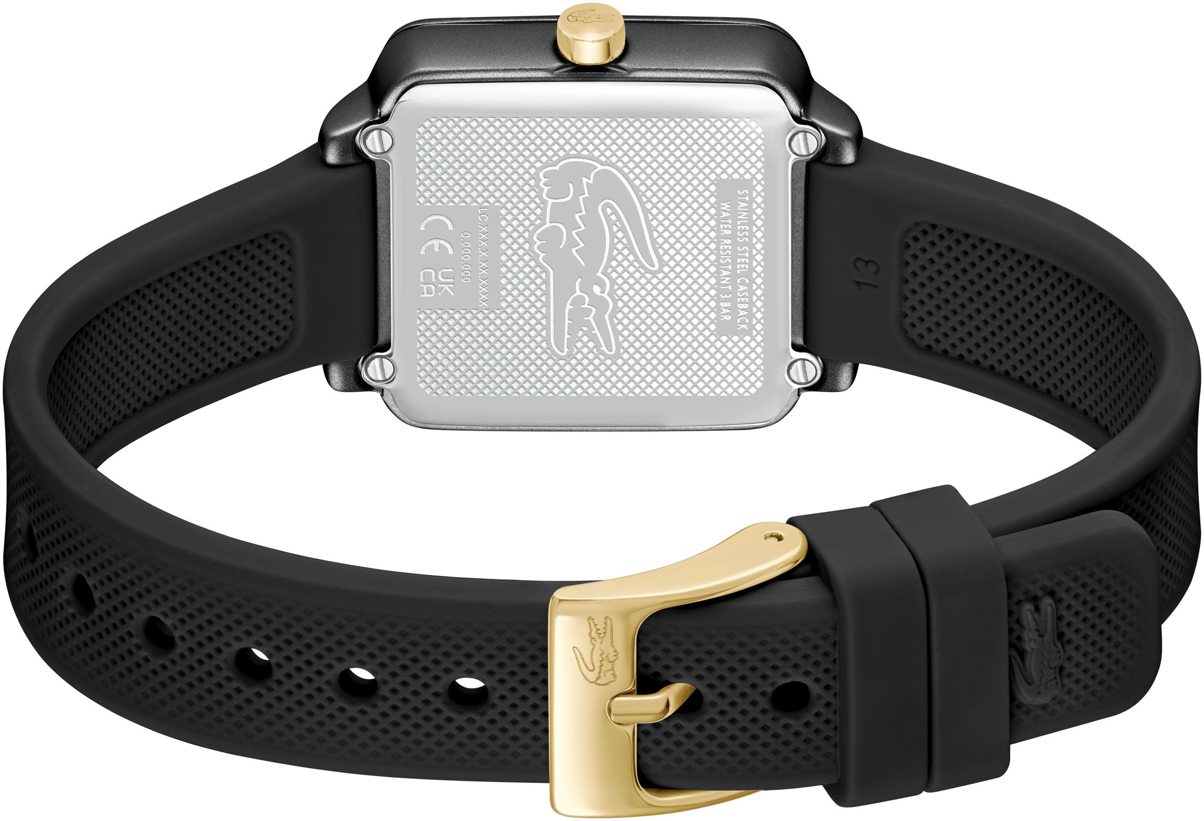 Lacoste Quarzuhr »LACOSTE.12.12 FLOW«, Armbanduhr, Damenuhr, analog, Silikonarmband