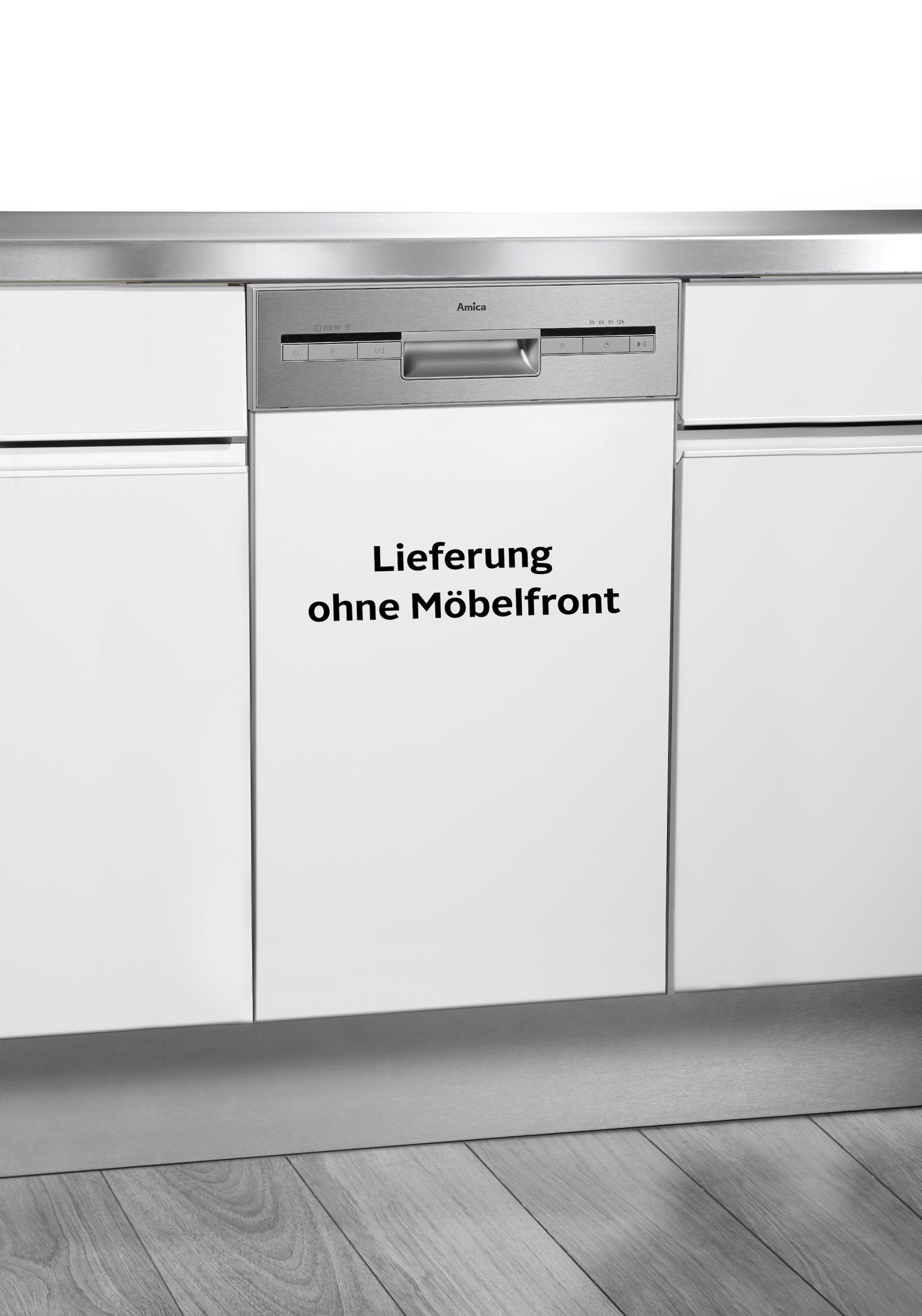 Amica teilintegrierbarer Geschirrspüler »EGSP 14695-1 E« 9 Maßgedecke LED-Display