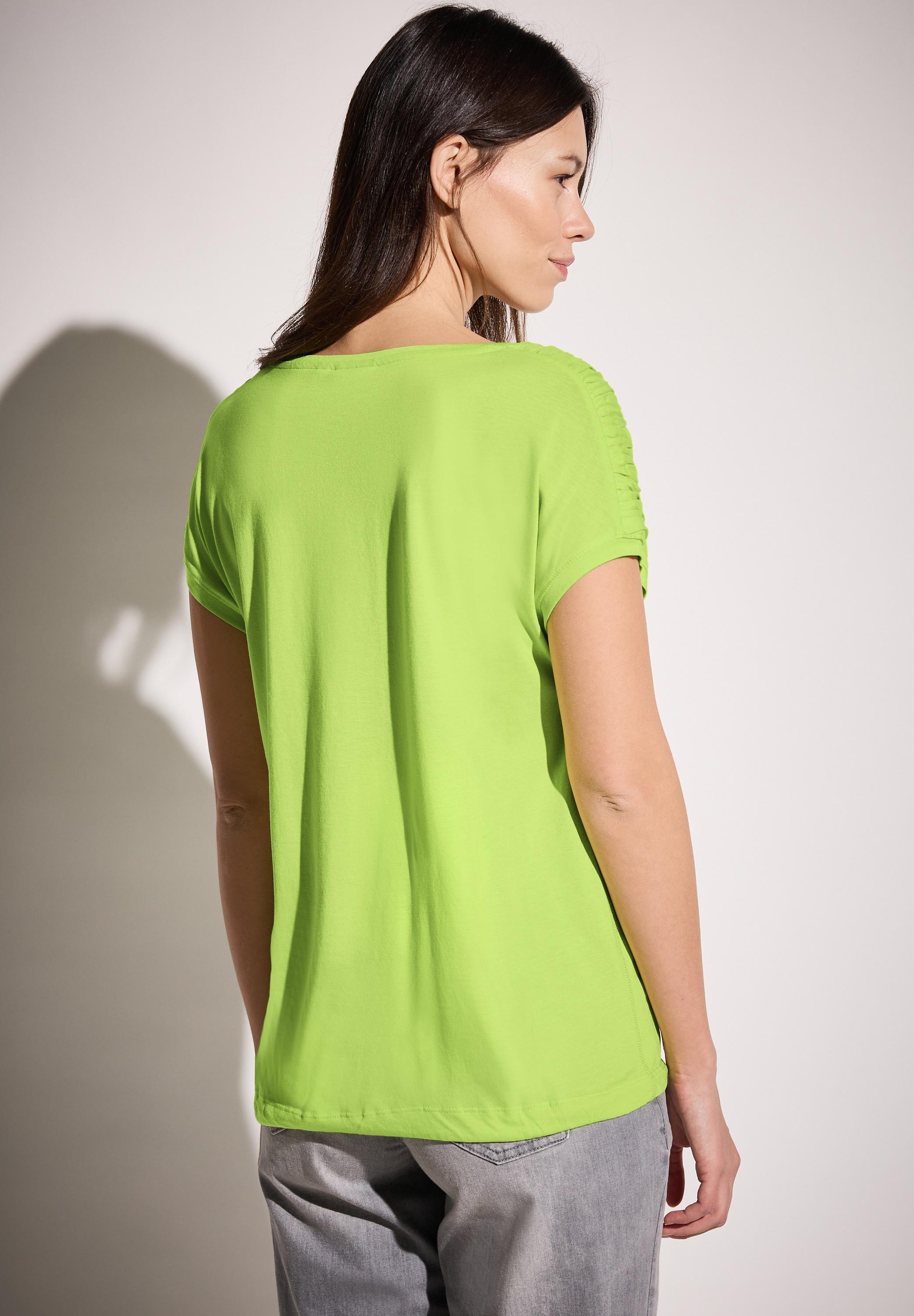 Cecil T-Shirt mit Tunnelzug am Saum günstig online kaufen