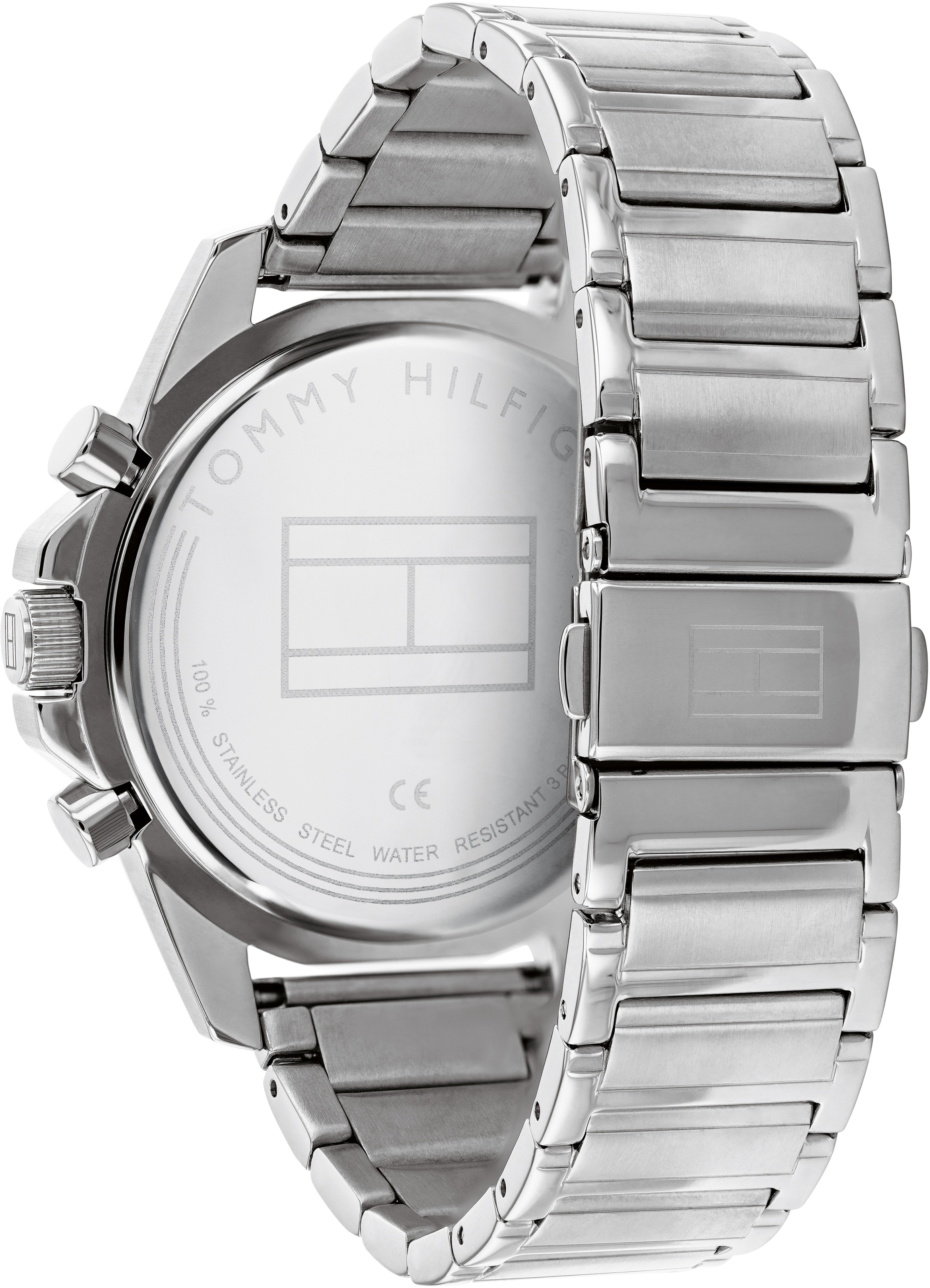 Tommy Hilfiger Multifunktionsuhr »MASON«, Quarzuhr, Armbanduhr, Herrenuhr, Datum, Edelstahlarmband