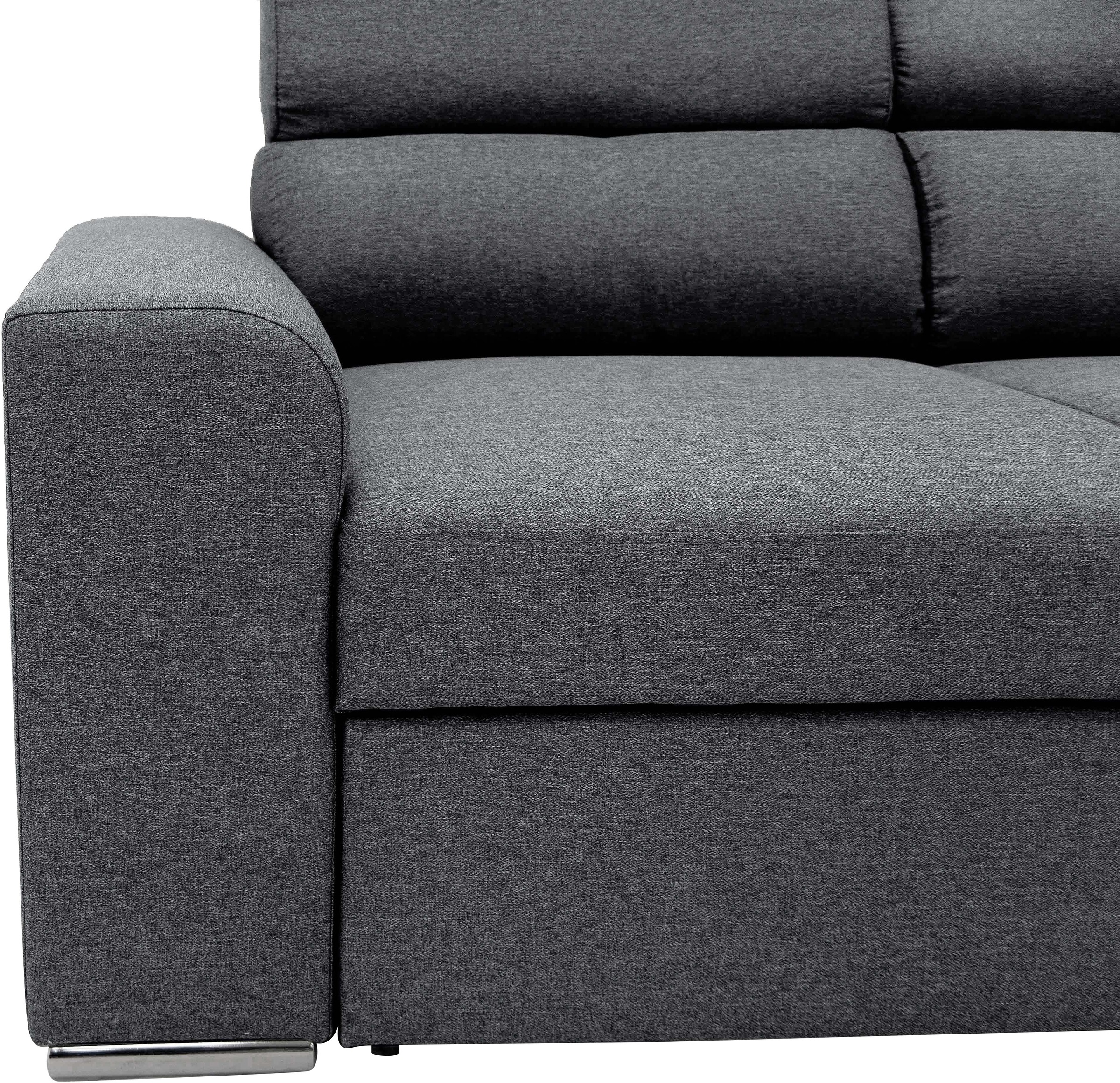 GEPADE Ecksofa »Hella, L-Form«, inkl. Bettfunktion und Bettkasten