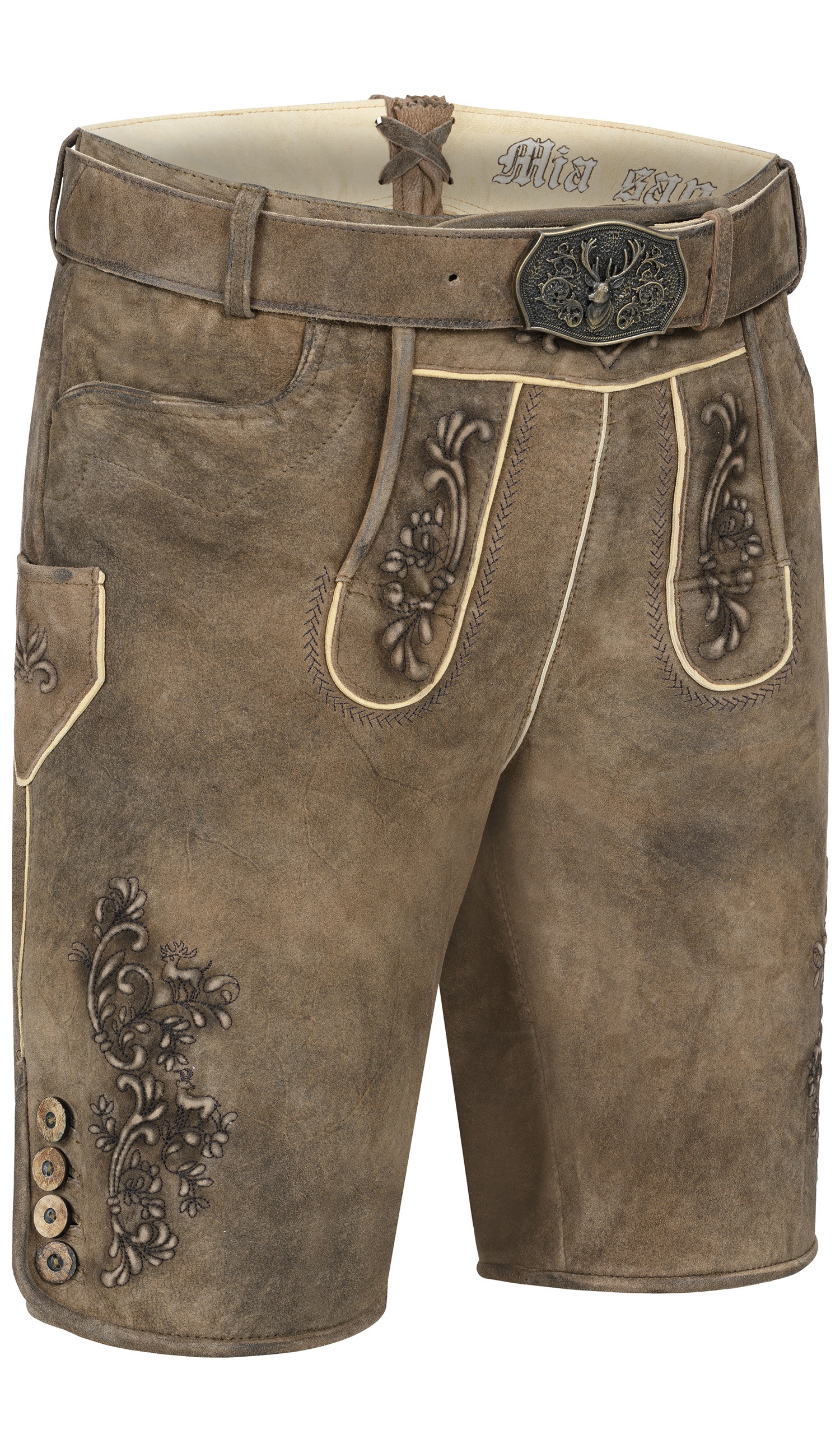 Nübler Trachtenlederhose "Lederhose kurz Landgraf"