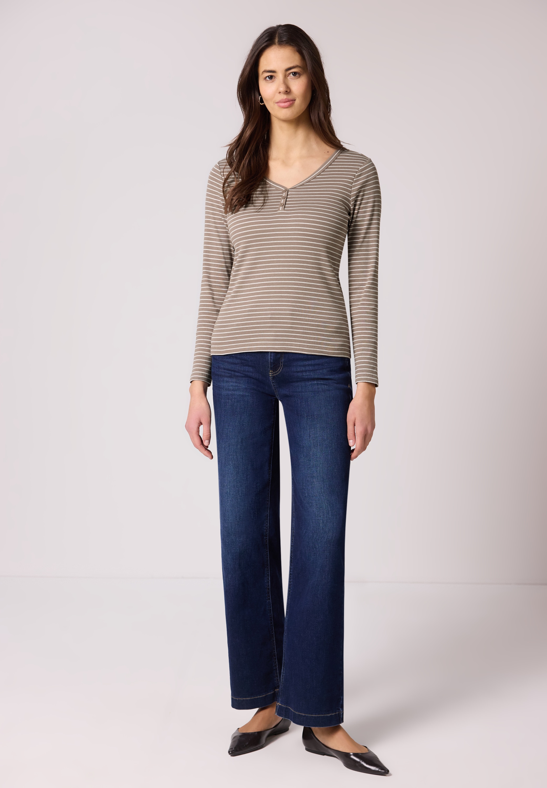 STREET ONE Langarmshirt im soften Baumwoll-Mix