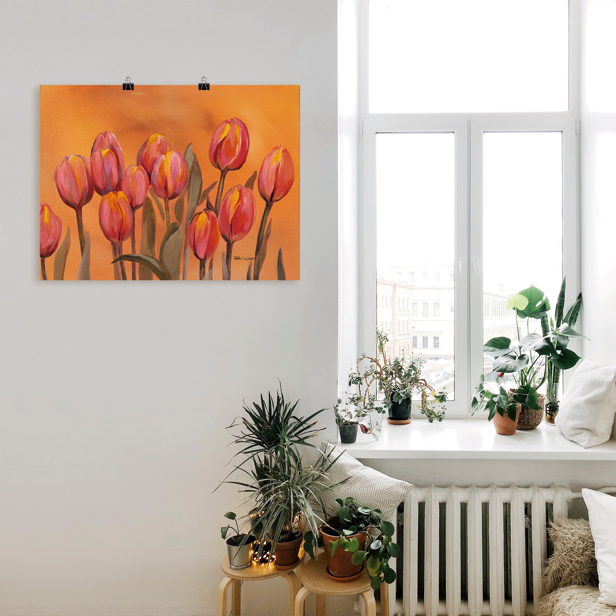 Artland Poster "Tulpen", Blumen, (1 St.), als Alubild, Leinwandbild, Wandau günstig online kaufen