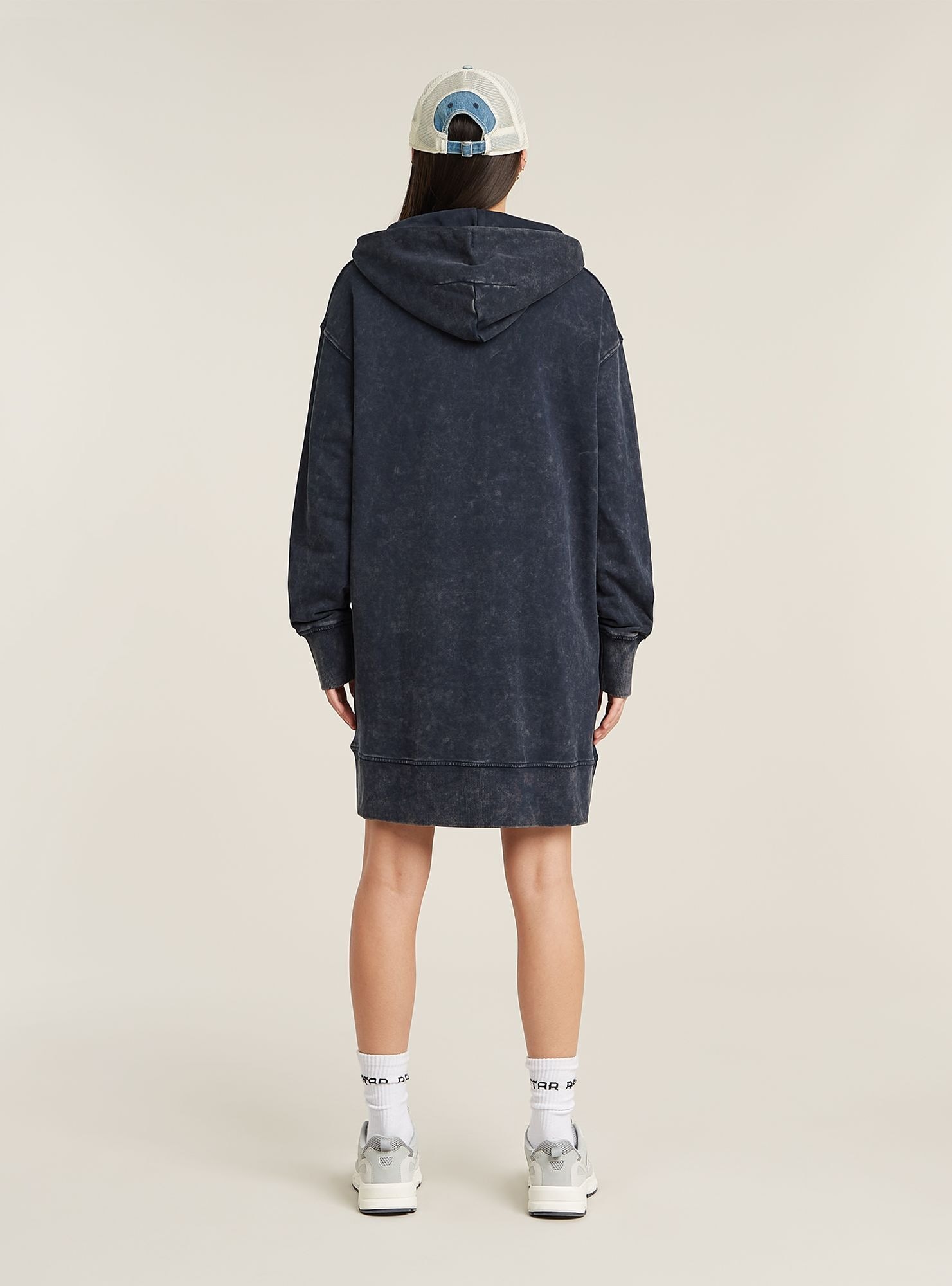 G-STAR Sweatkleid »Loose Overdyed Hooded Sweater Kleid«