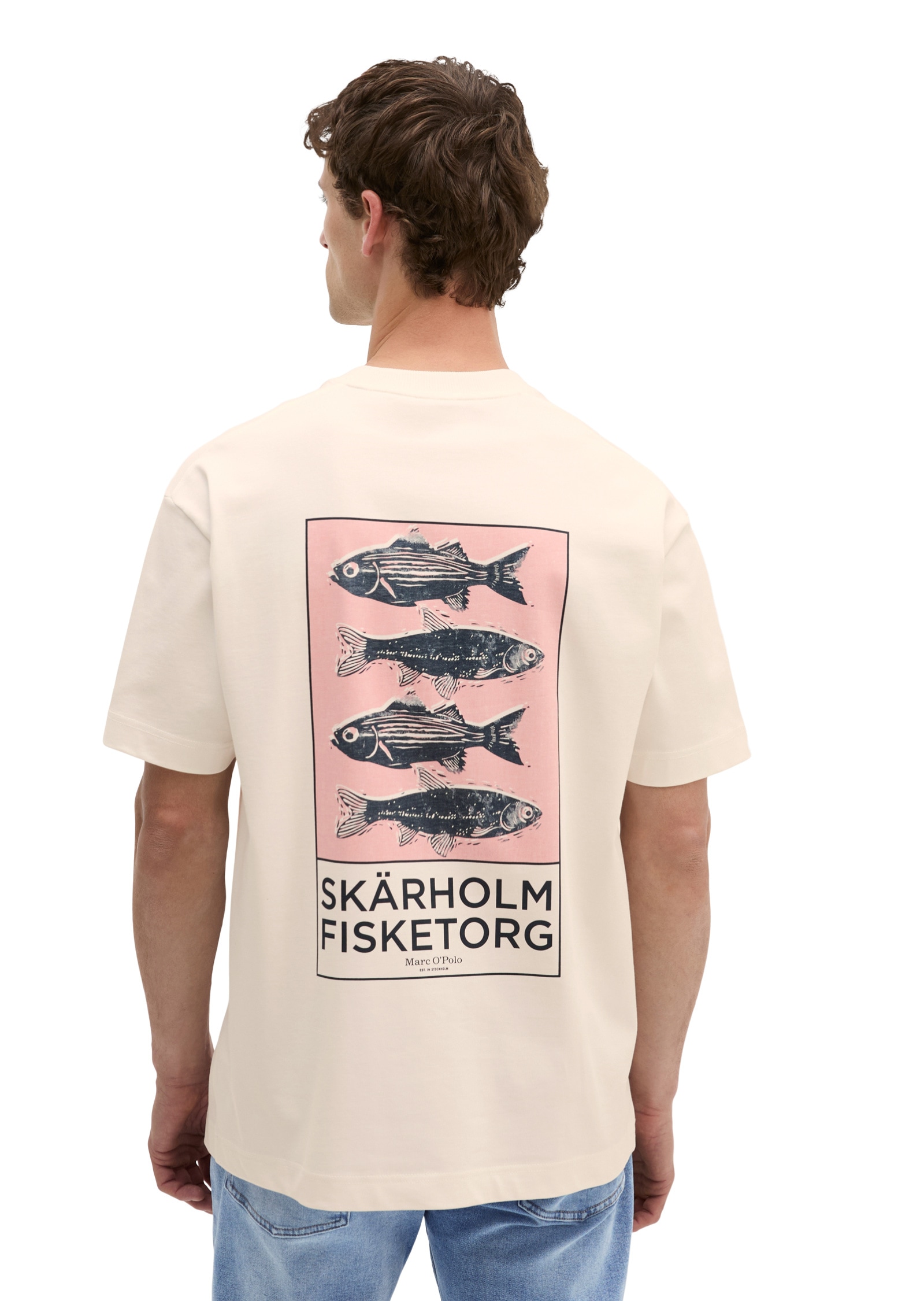 Marc O'Polo T-Shirt »mit maritimem Rückenprint«