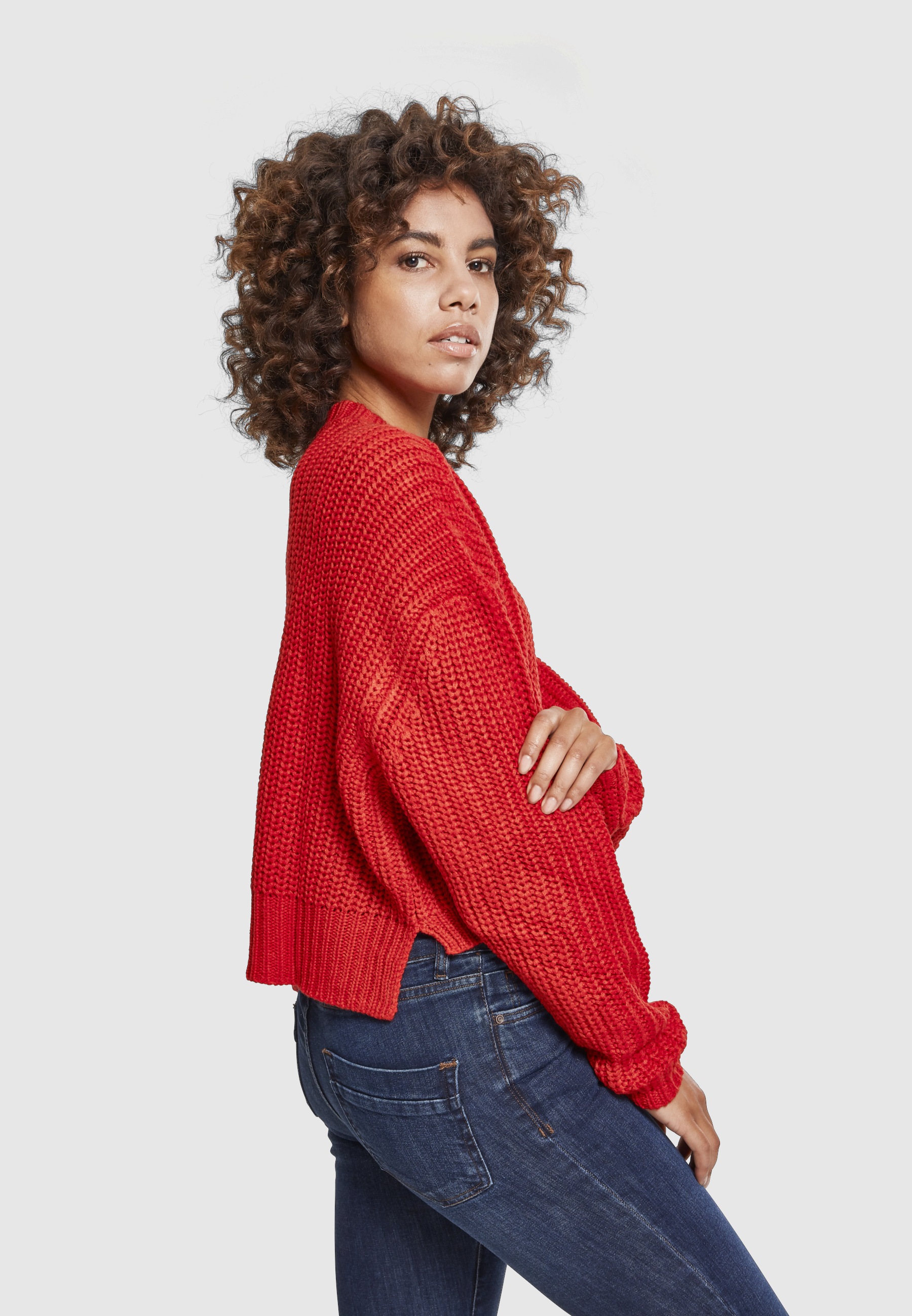 URBAN CLASSICS Sweatshirt »Urban Classics Damen Ladies Wide Oversize Sweater«, 1 Stk.
