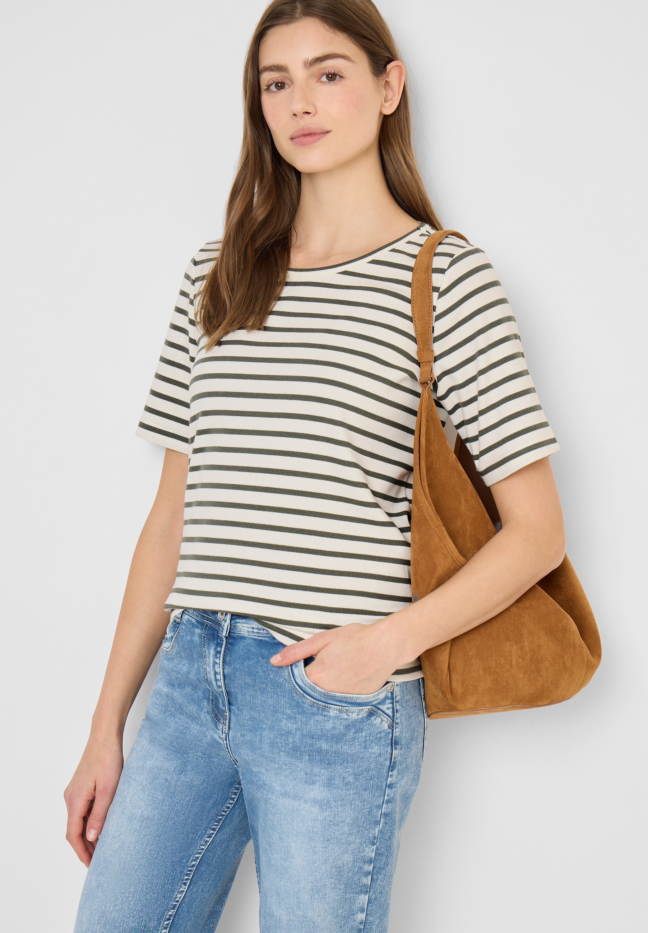 Cecil T-Shirt Rundhalsausschnitt günstig online kaufen