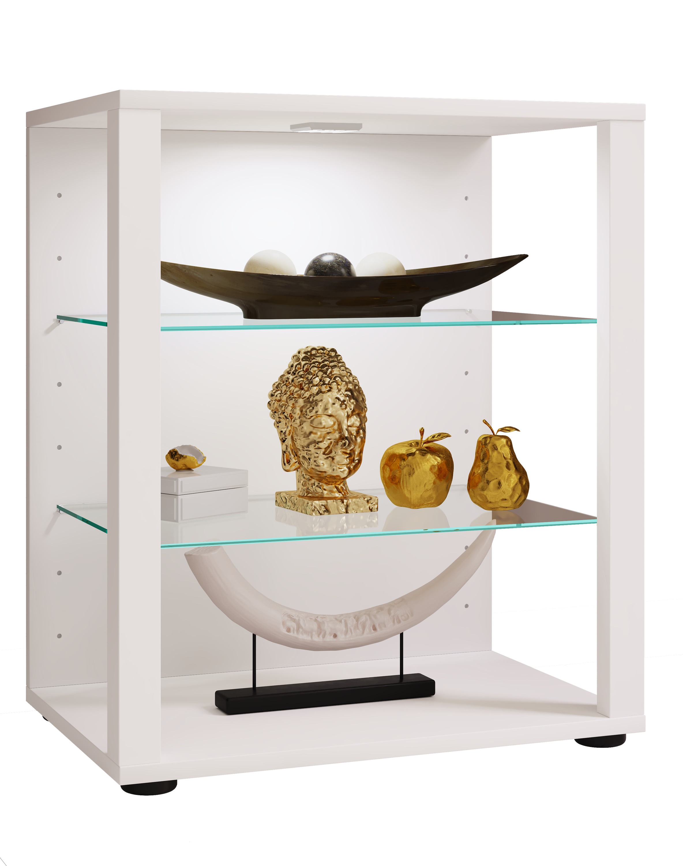 VCM Vitrine "Holz Glas Stand Vitrine Sammelvitrine Glasol S", (1 St.)