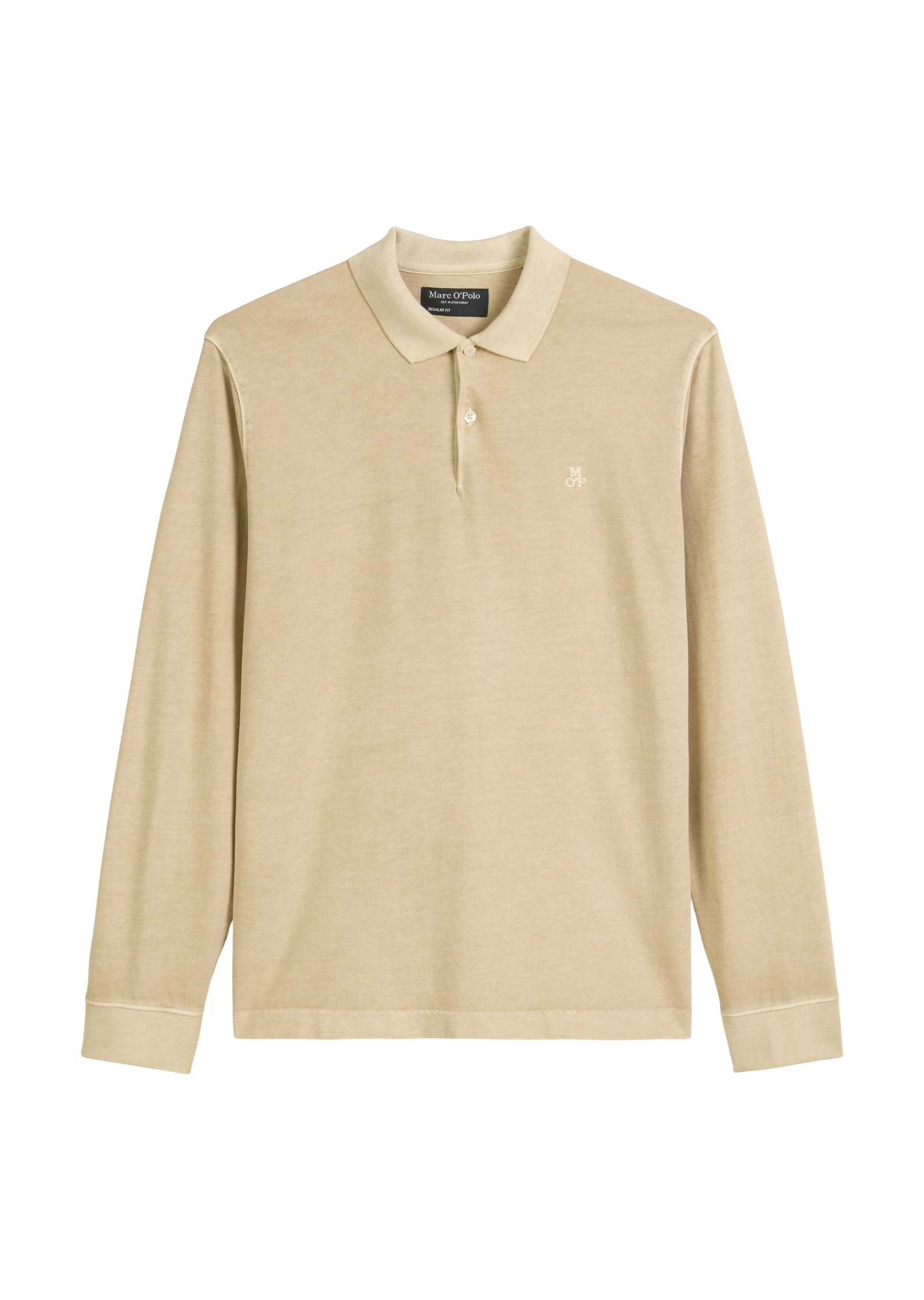 Marc O'Polo Langarm-Poloshirt »aus reiner Bio-Baumwolle«