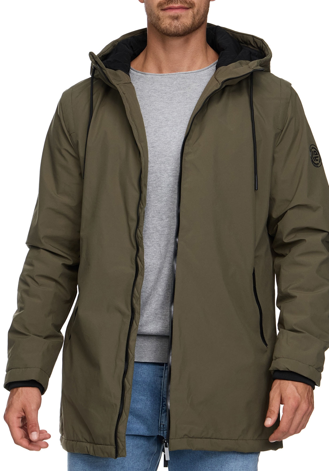Indicode Langjacke »INChanto«, mit Kapuze