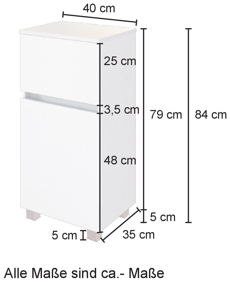 welltime Badezimmer-Set »Horki«, (Set, 4 St.), Breite 120 cm