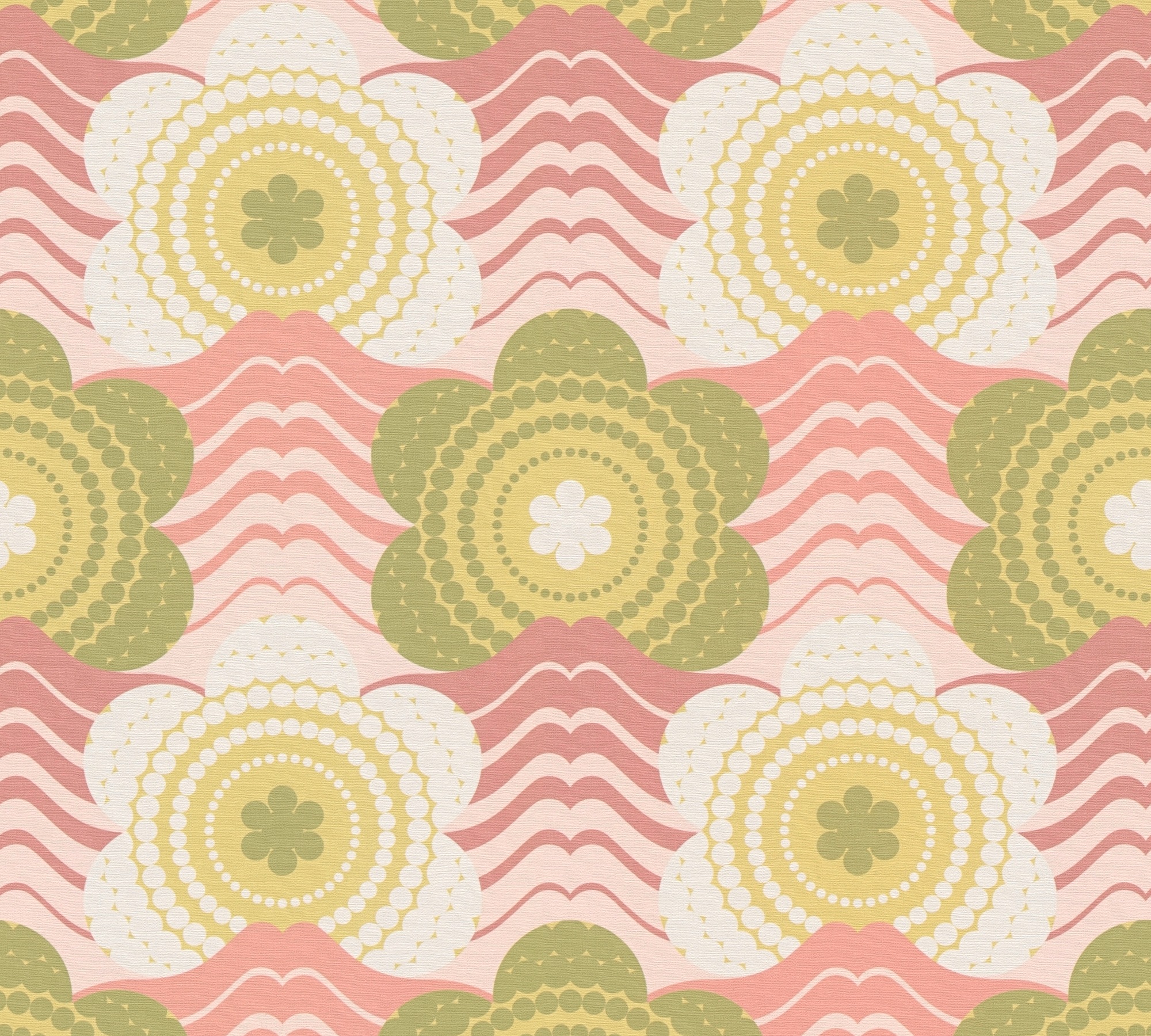 Thumbnail - A.S. Création Vliestapete "Retro Chic florale Tapete Mustertapete Retro Blumen" matt strukturiert Vintage Vliestapete fü...