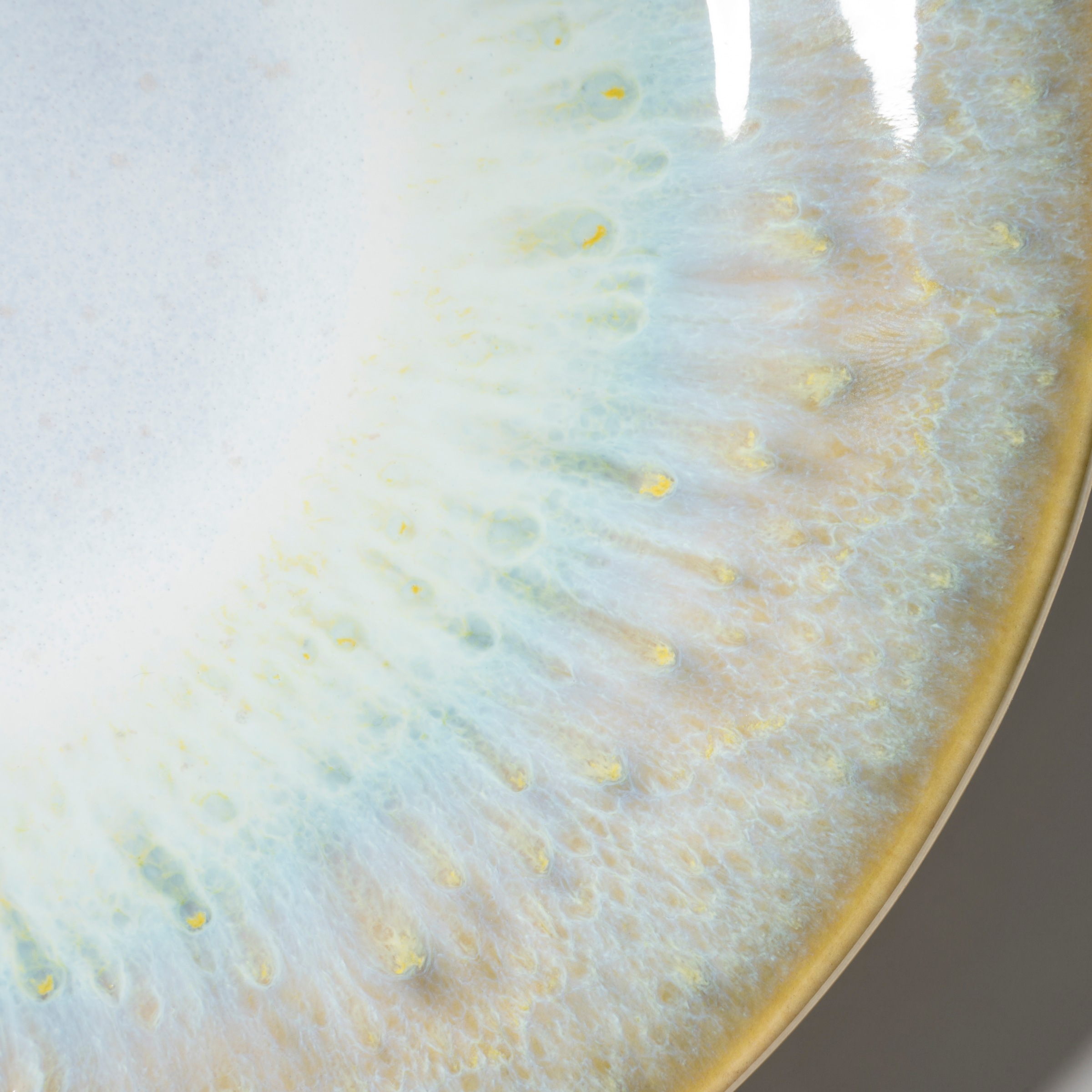 gipfelstück Dessertteller »Flussufer«, (Set, 4 St.), Reaktivglasur, außergewöhnlicher, visueller Farbverlauf, Ø 22 cm