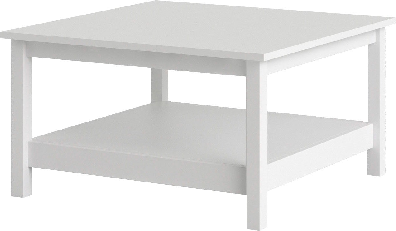 Home affaire Couchtisch »Madrid, Beistelltisch, Sofatisch, Kaffeetisch, Wohnzimmertisch« Coffee Table mit zusätzlicher Ablage, Maße B/T/H 81 x 81 x 45 cm