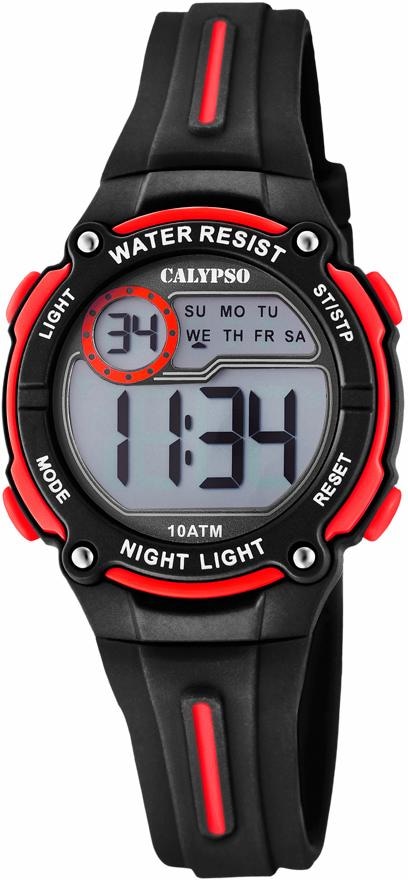 CALYPSO WATCHES Chronograph »Digital Crush, K6068/6«, Quarzuhr, Kinderuhr, Datum, digital, Stoppfunktion, ideal als Geschenk