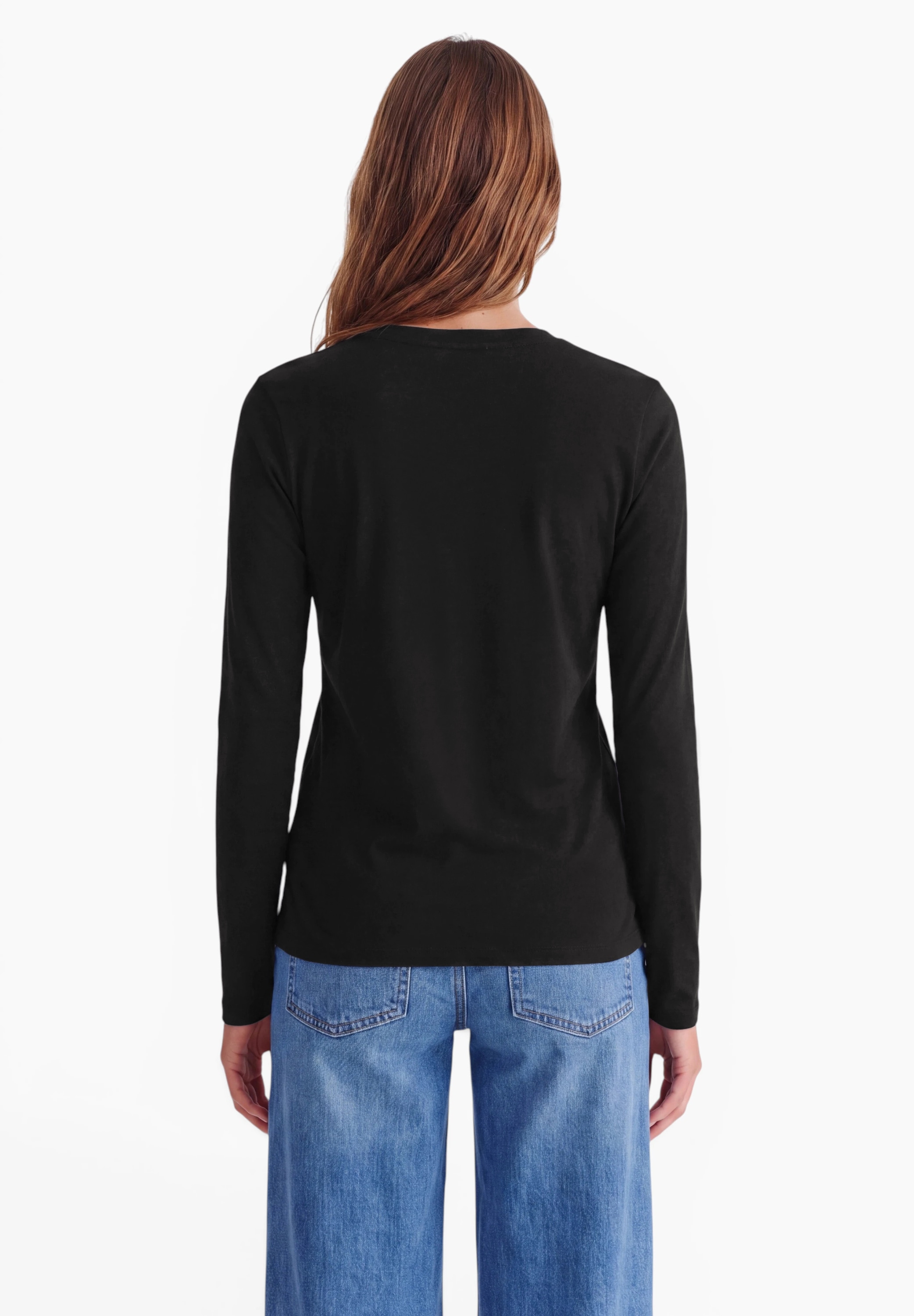 STREET ONE STUDIO Langarmshirt im soften Baumwoll-Mix