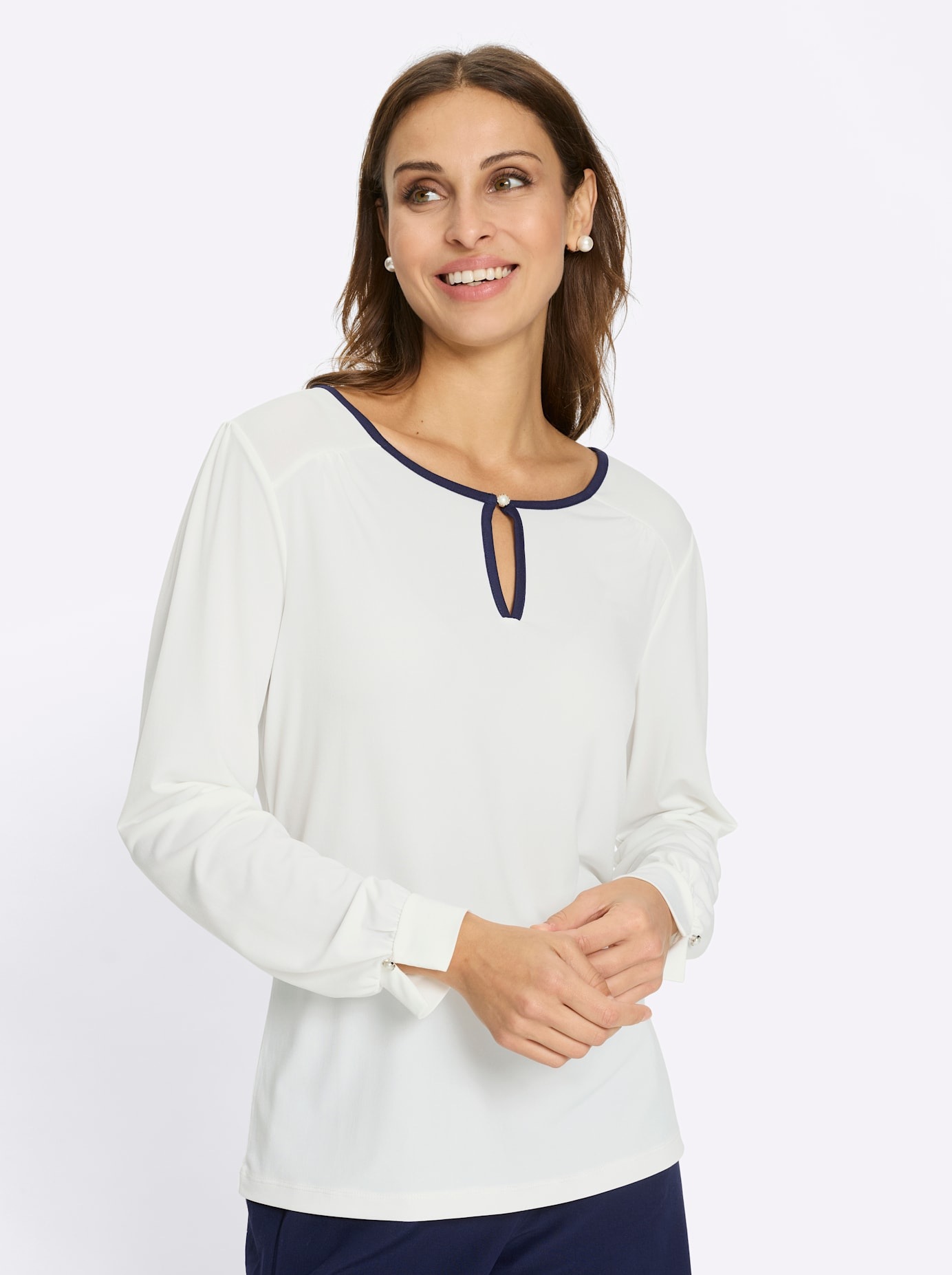 Lady Rundhalsshirt "Rundhals-Shirt" 1 tlg. günstig online kaufen