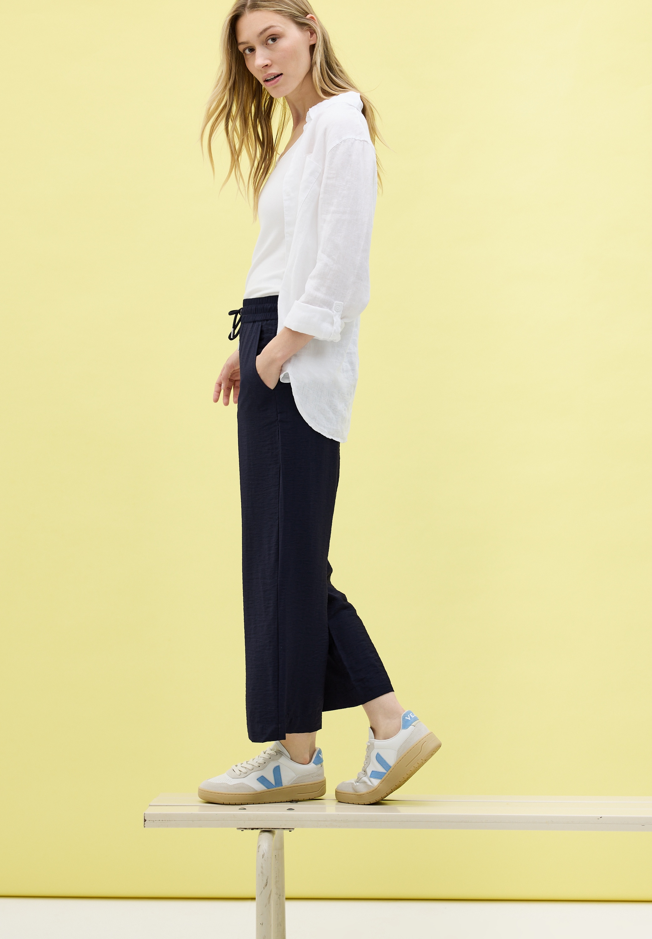 Cecil Stoffhose »Style Neele«, Sommerhose mit elastischem Bund