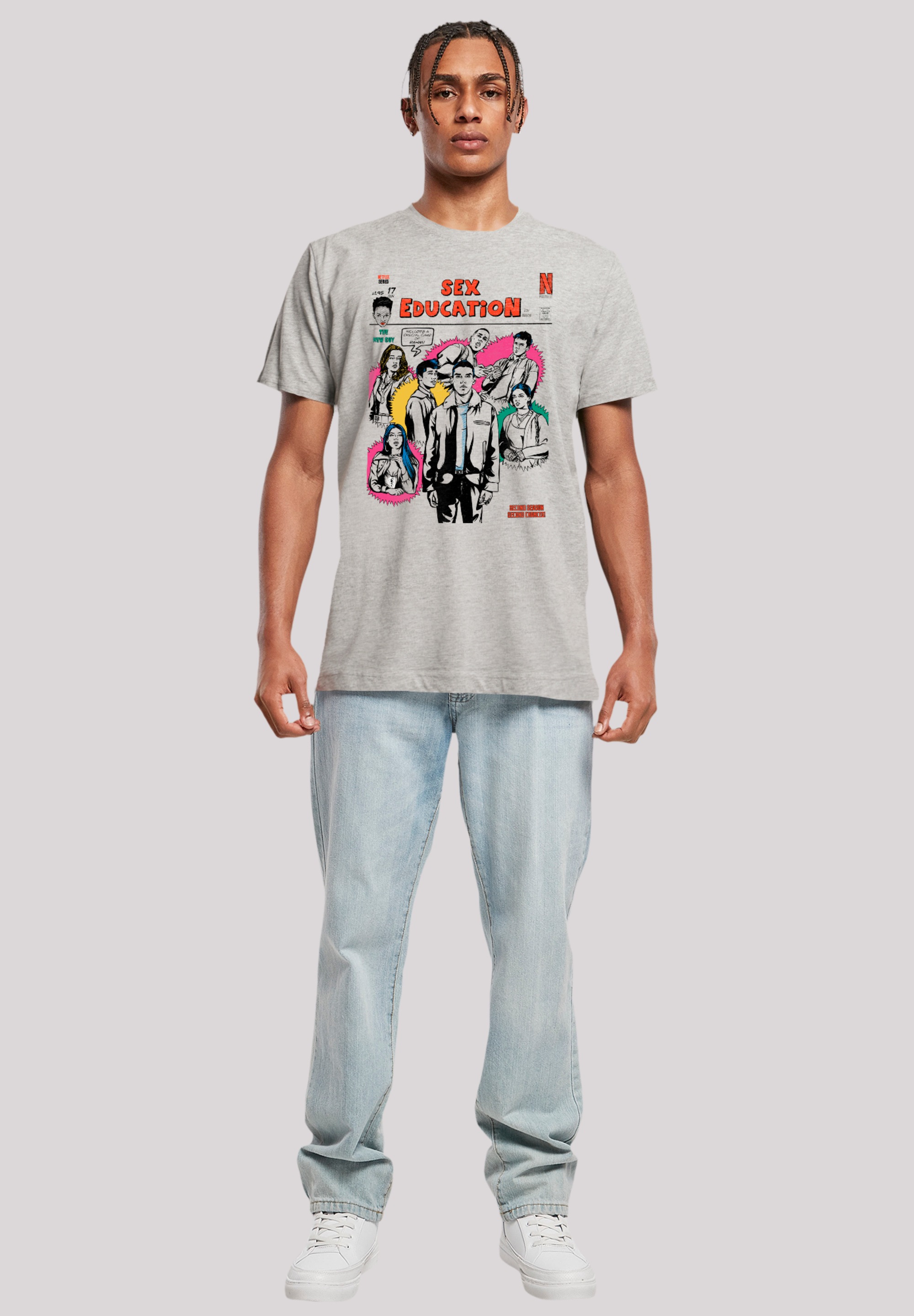 F4NT4STIC T-Shirt »Sex Education Magazine Cover Netflix TV Series«, Premium Qualität