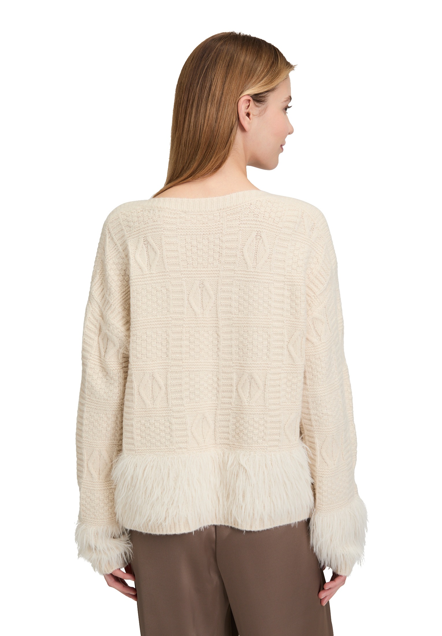 Betty Barclay Strickpullover »Betty Barclay Damen Grobstrick-Pullover mit Effektgarn«, (1 tlg.)