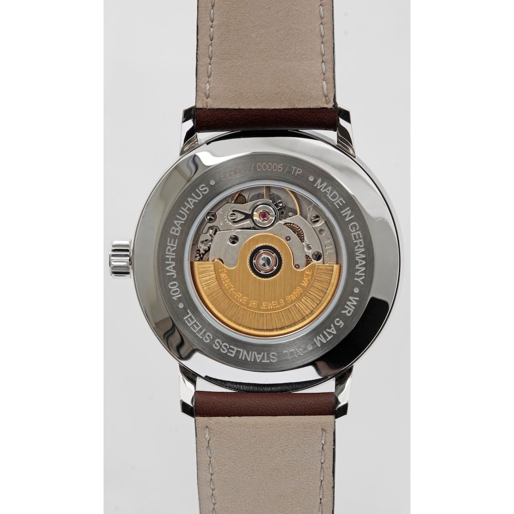 IRON ANNIE Automatikuhr »Bauhaus ETA Automatik, 5056-3«, Armbanduhr, Herrenuhr, Datum, Leuchtzeiger, Made in Germany
