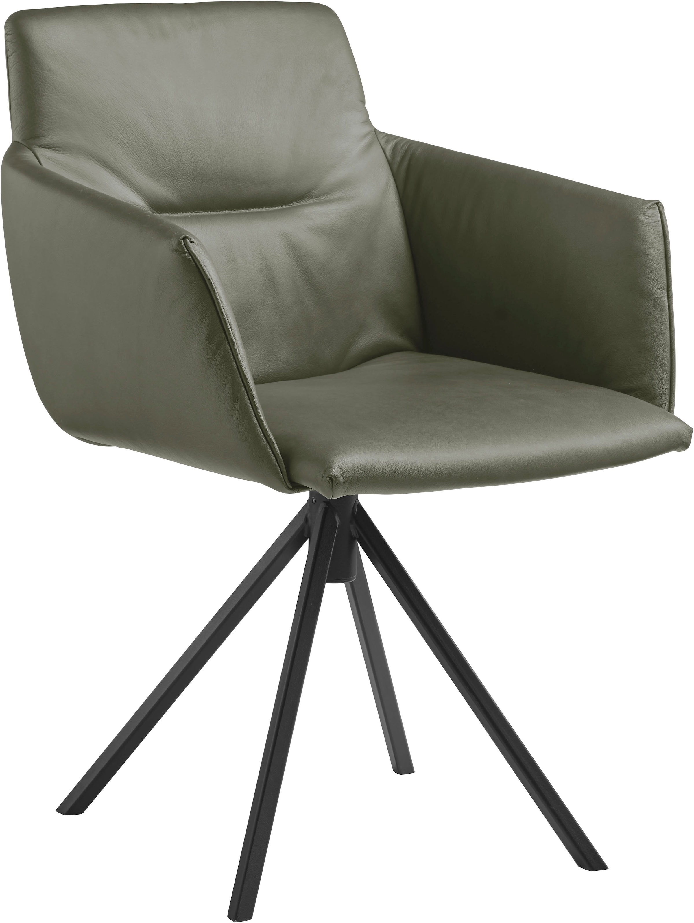 Musterring Polsterstuhl "JustB SP500" () 1 Stk.mit Armlehne, wahlweise mit Drehfunktion, Stativgestell in schwarz