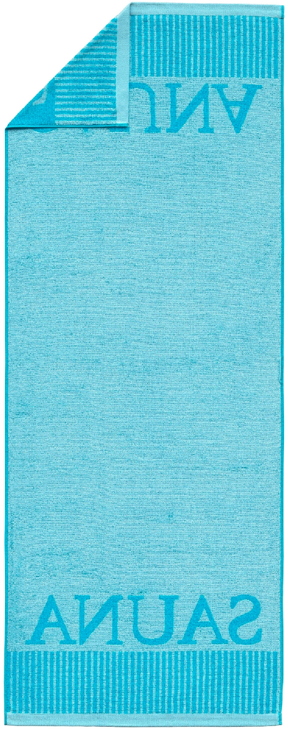 Schiesser Saunatuch »Rom aus garngefärbtem, kuschelweichem Baumwollfrottier«, (1 St., Saunatuch 75 x 200 cm), Made in Green