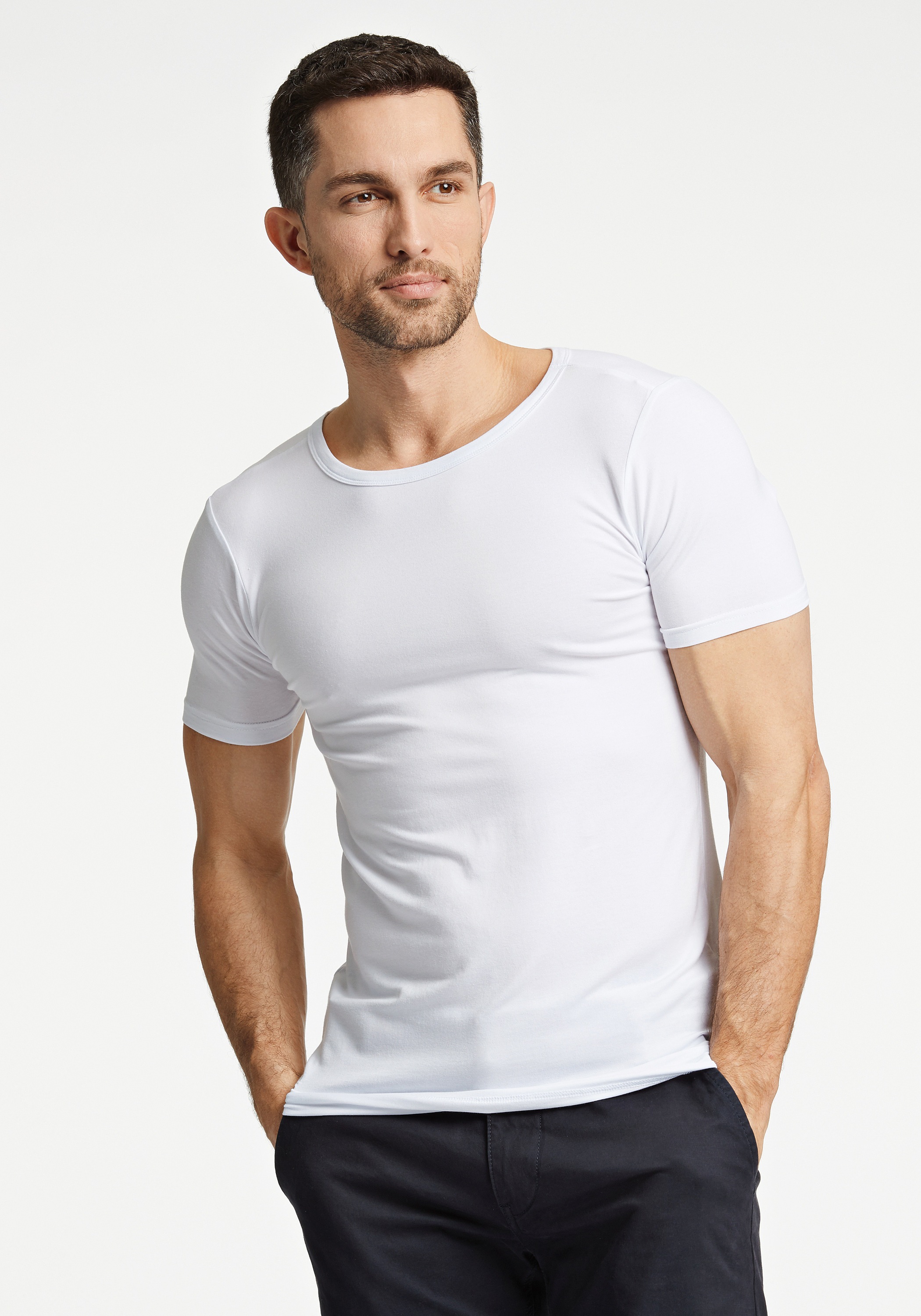 LINDBERGH Kurzarmshirt "T-Shirt (Kurzarm) Slim Fit"