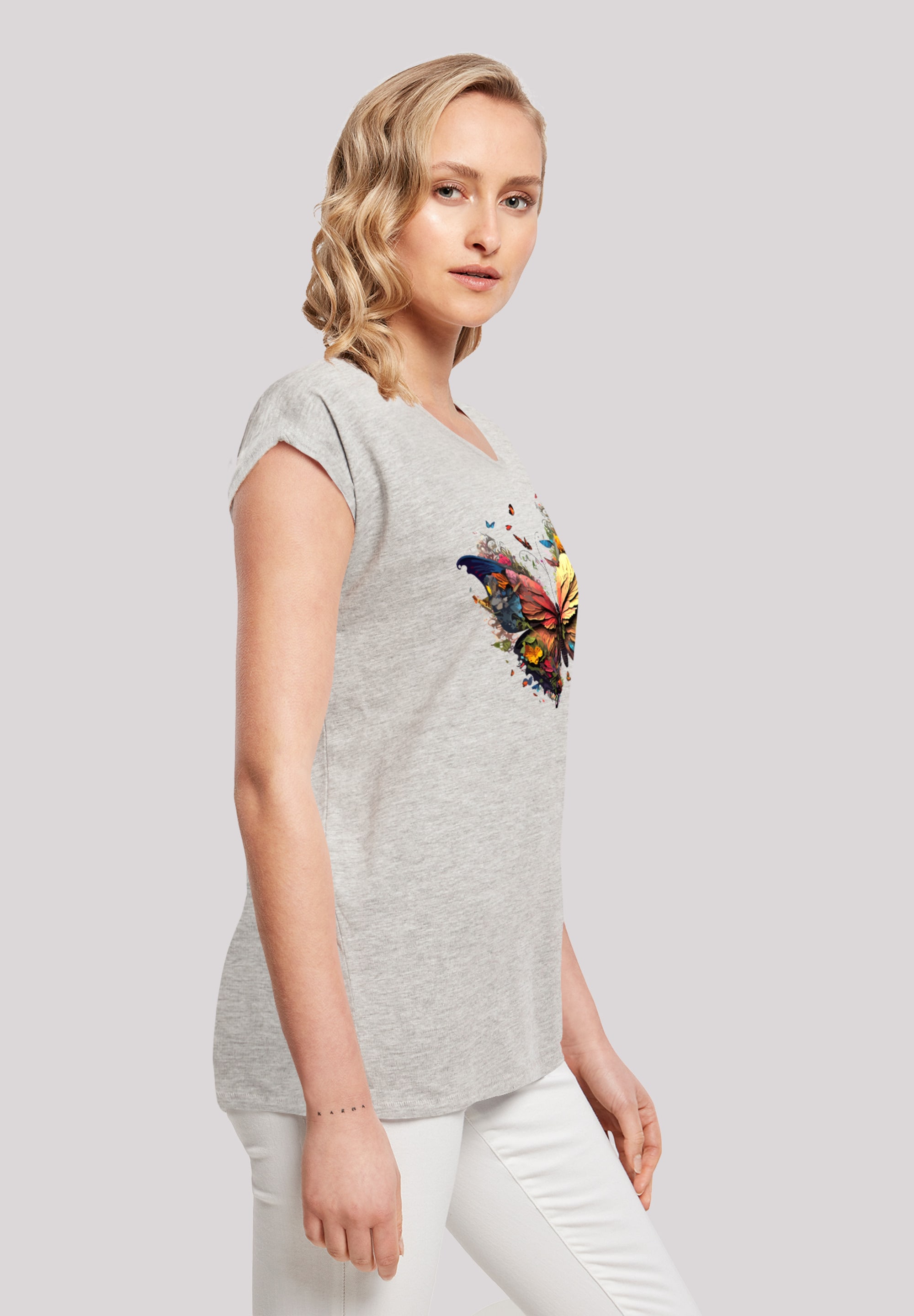 F4NT4STIC T-Shirt »Schmetterling Bunt«, Print