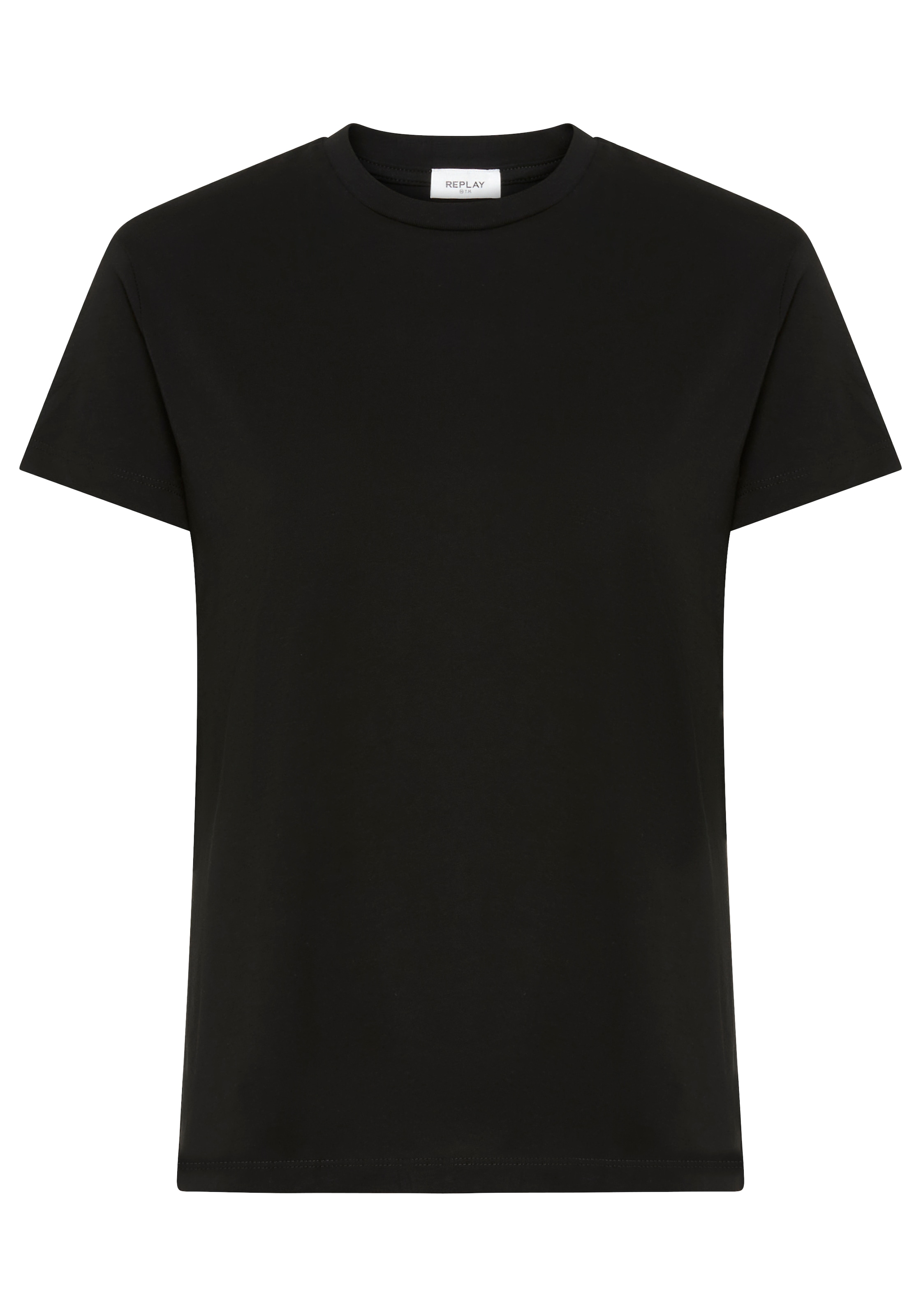 Replay T-Shirt mit Rundhals, reine Baumwolle günstig online kaufen