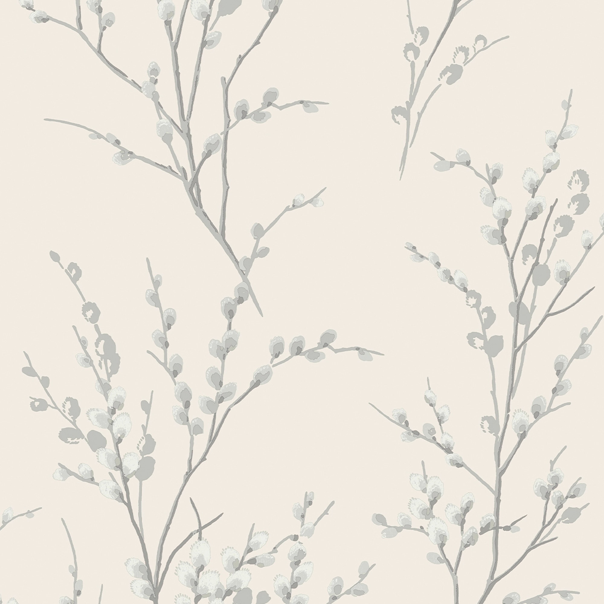 LAURA ASHLEY Vliestapete "Pussy Willow" gemustert FSC zertifiziert, mit lebhaftem Druck, 10 Meter Länge