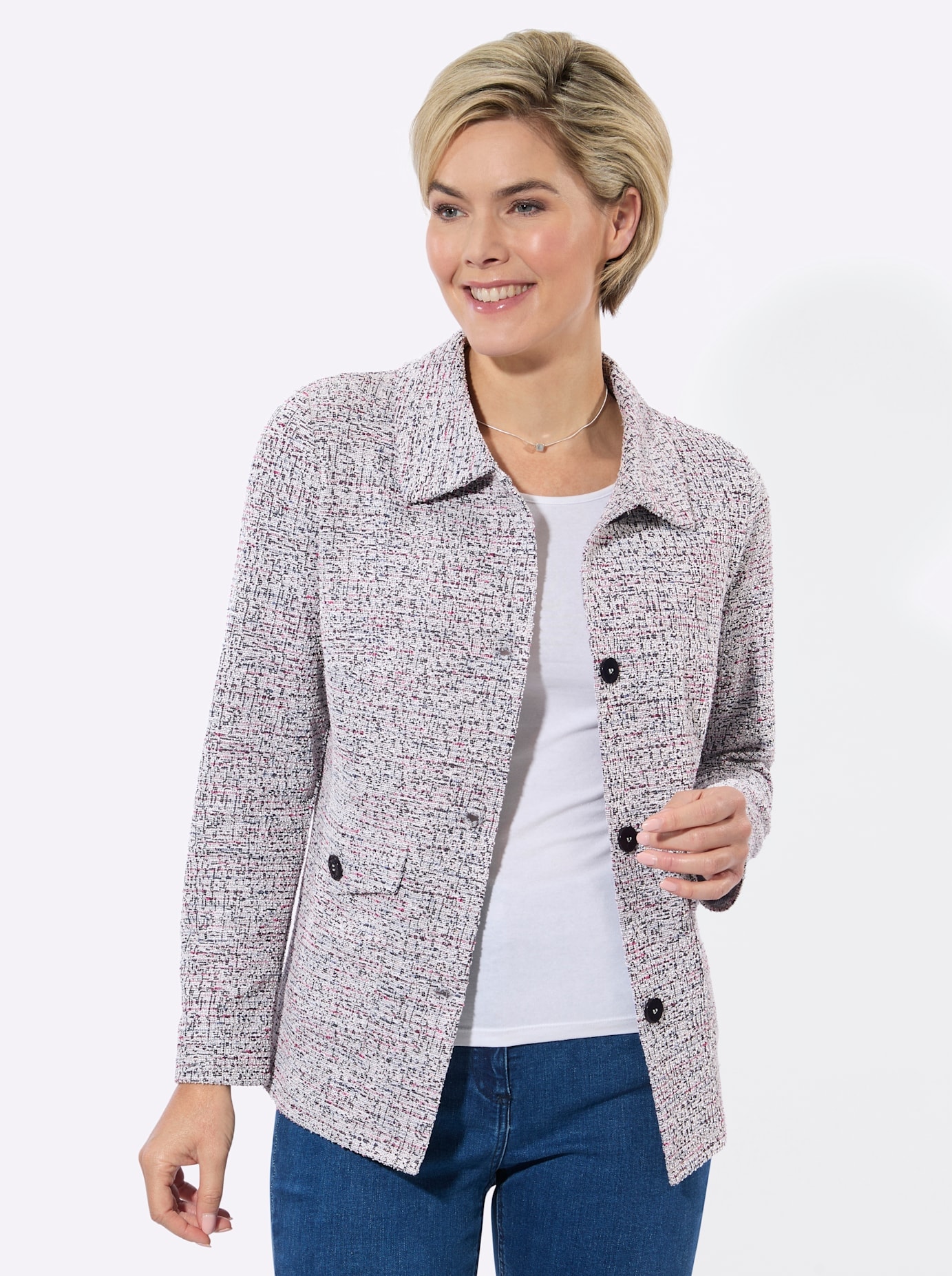 Classic Basics Shirtjacke "Bouclé-Jacke" 1