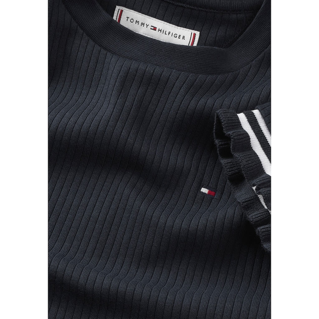 Tommy Hilfiger Jerseykleid »RUFFLE RIB KNIT DRESS«