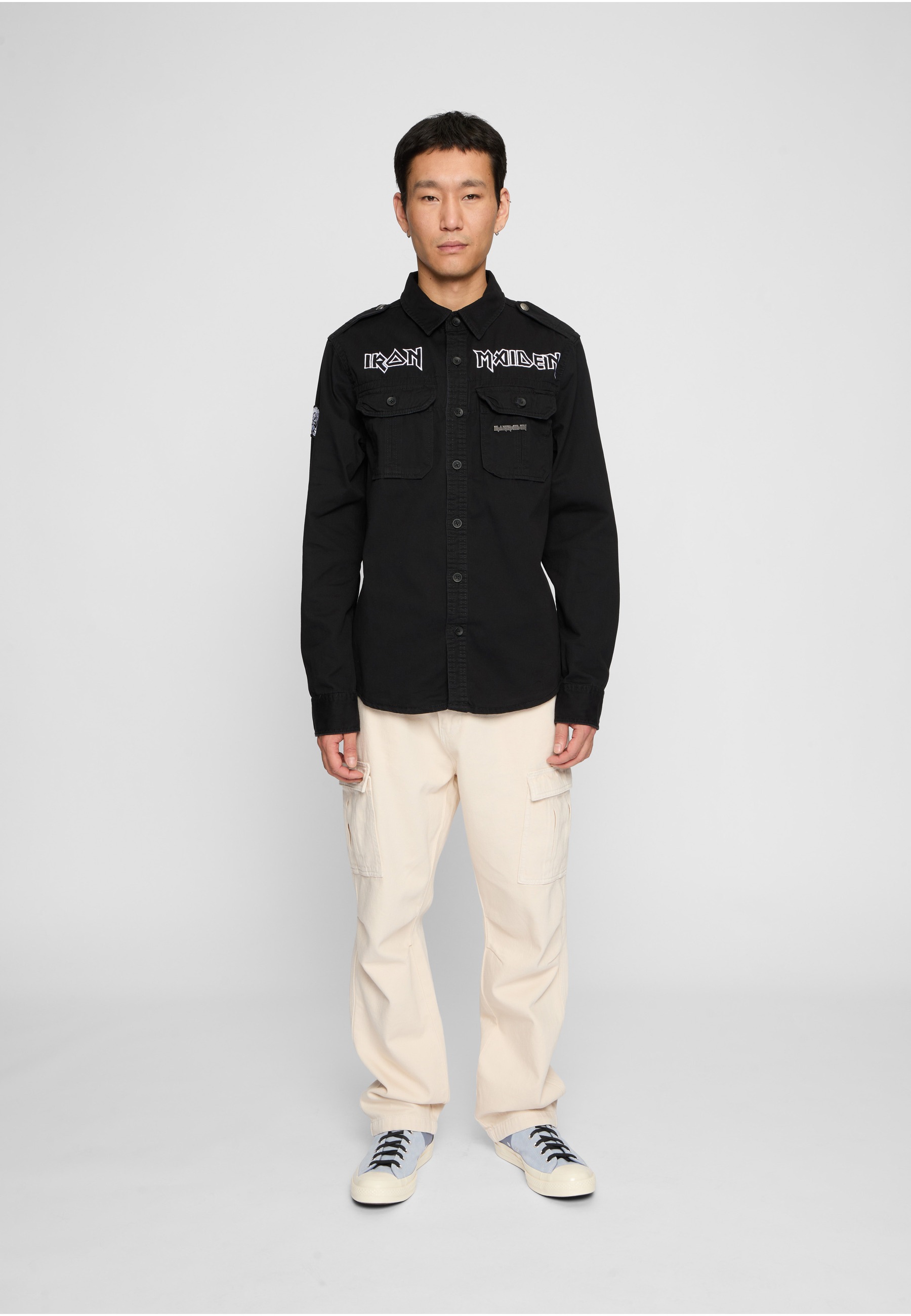 Brandit Kurzarmshirt »Brandit Iron Maiden Vintage Shirt long sleeve Eddy« 1 Stk.