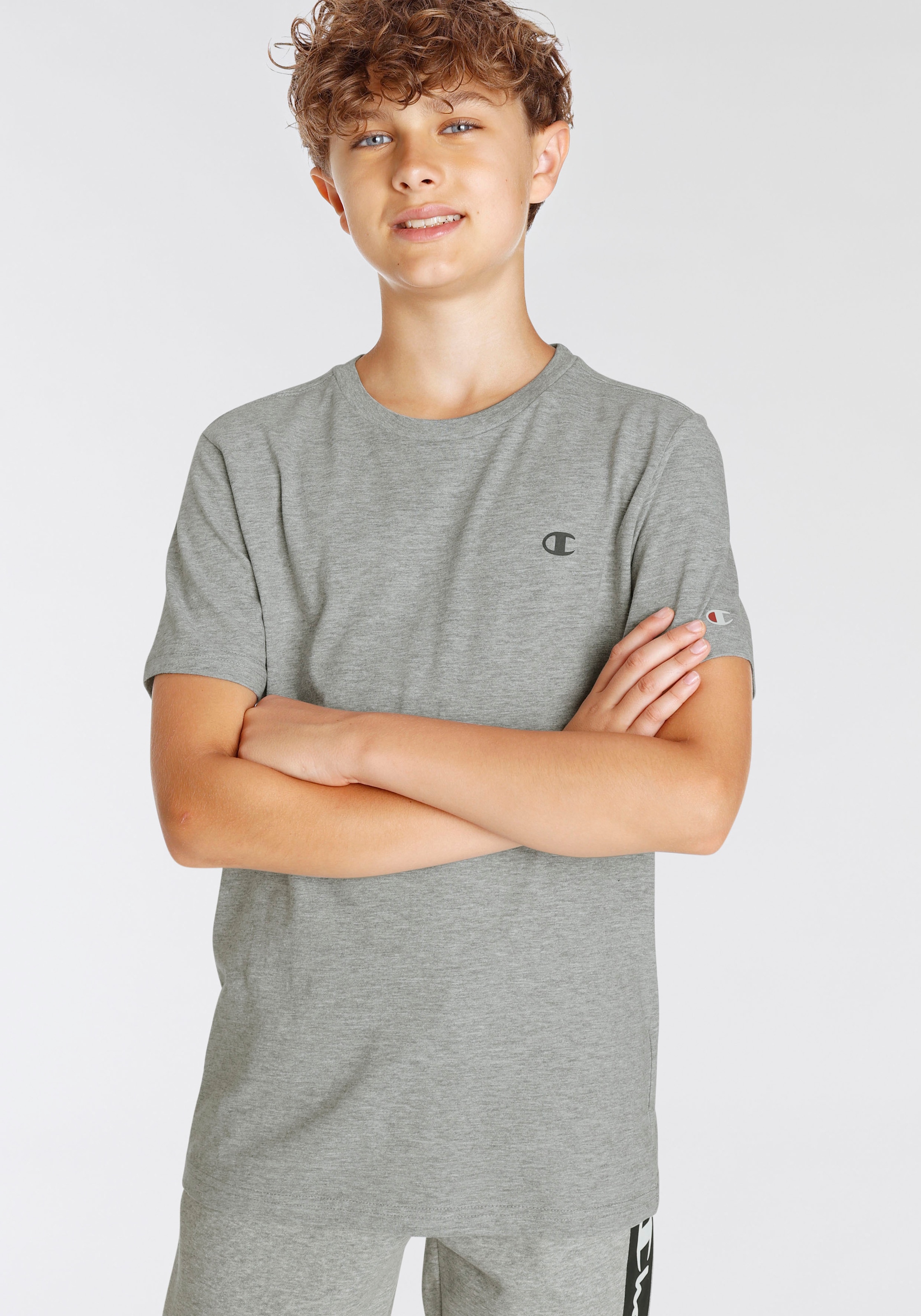 Champion T-Shirt »Basic 2pack - 2 tlg.) kaufen online (Packung, Kinder«, für | BAUR Crew-Neck