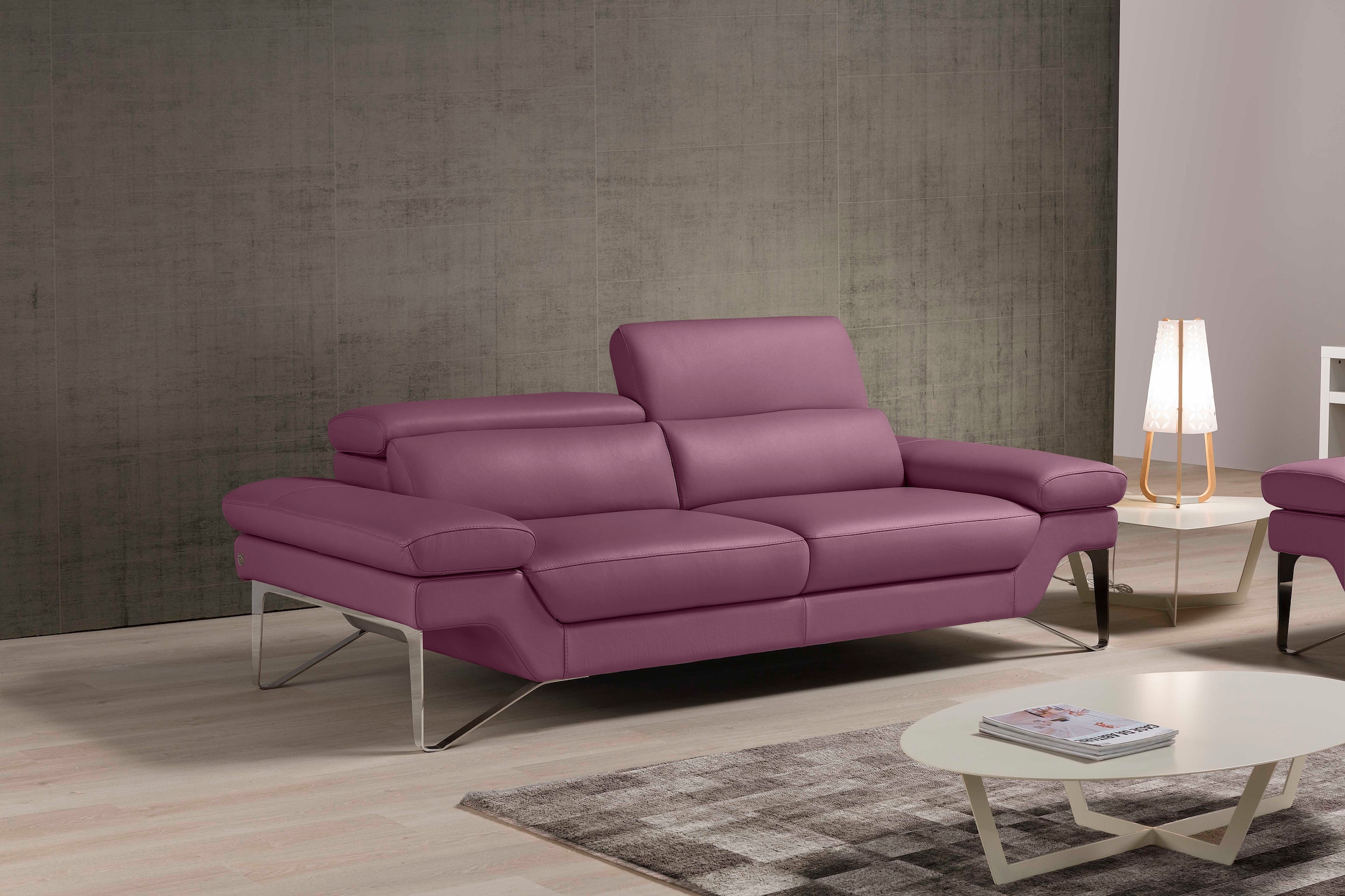 Egoitaliano 2,5-Sitzer »Princess, Designsofa und super bequem, tolle Detailverarbeitung«, inkl. verstellbarer Kopfteile