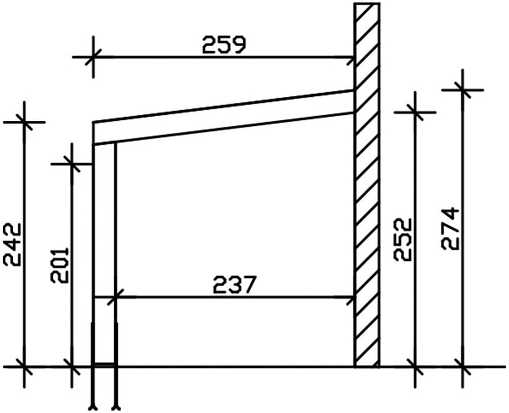 Skanholz Terrassendach »Novara«