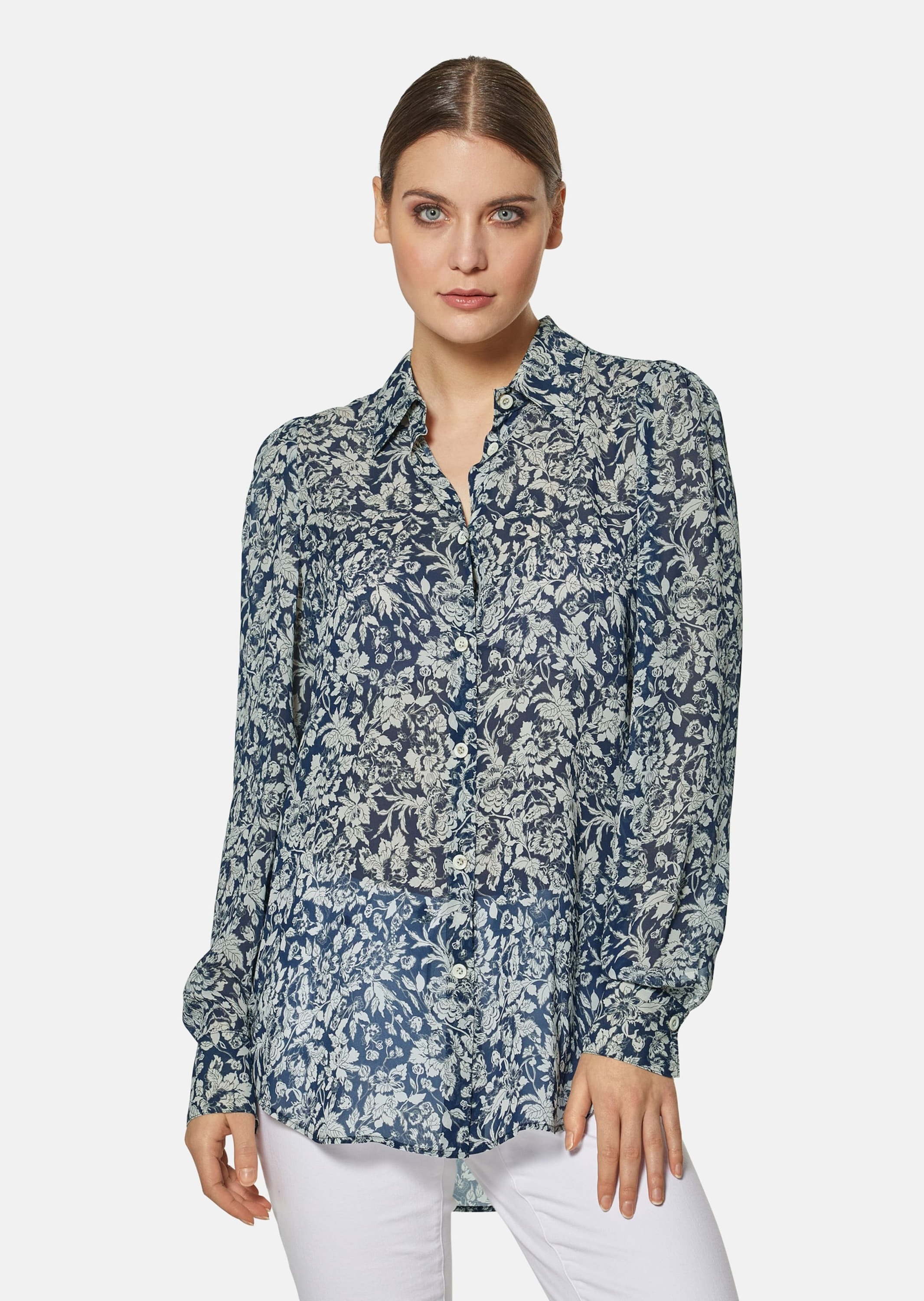 MADELEINE Hemdbluse "Bluse Hemdbluse mit trendstarkem Unikat-Print" günstig online kaufen