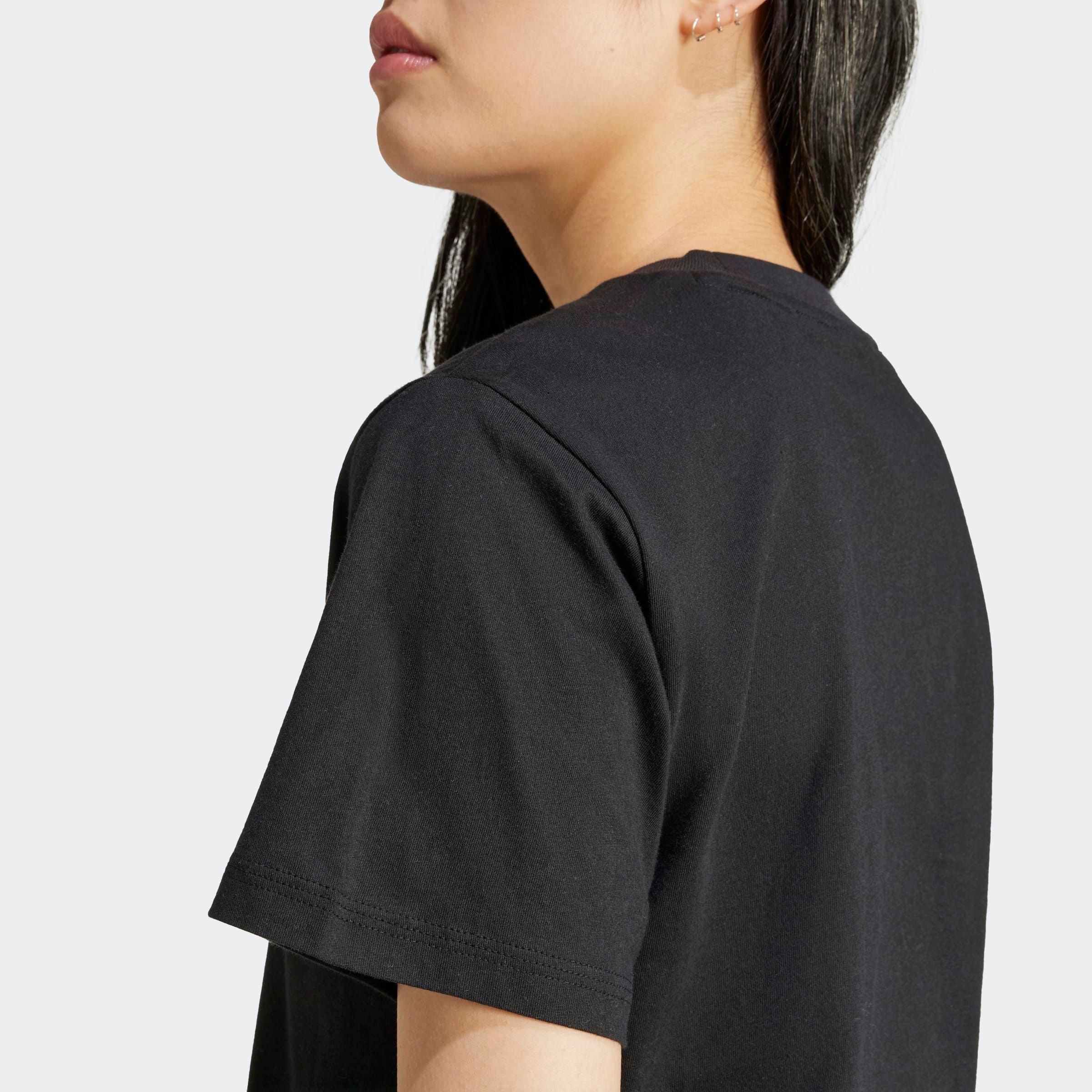 adidas Sportswear Essentials T-Shirt Black/White Size L 4