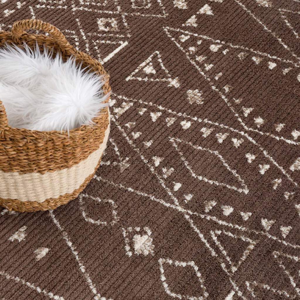 Carpet City Teppich »April 2292«, rechteckig, 10 mm Höhe, Läufer, weich durch Microfaser, Boho Ethno Look, Wohnzimmer