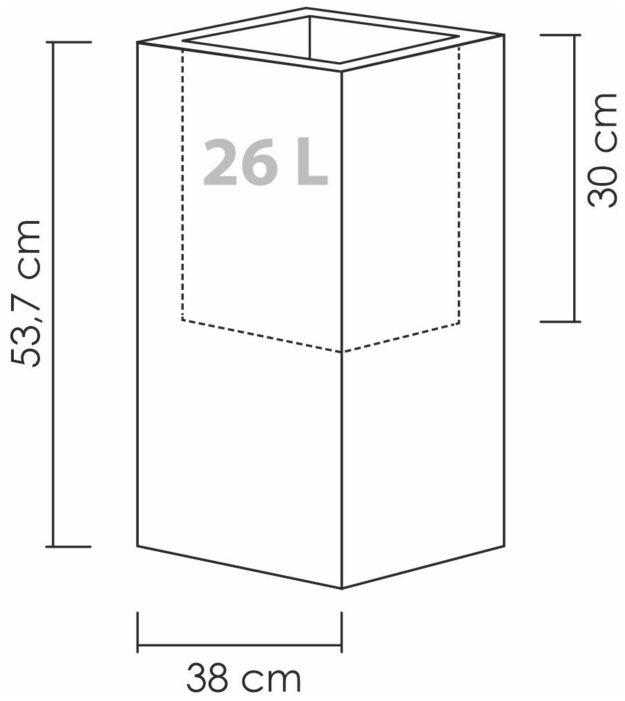 Scheurich Blumentopf »70/240 C-CUBE HIGH«