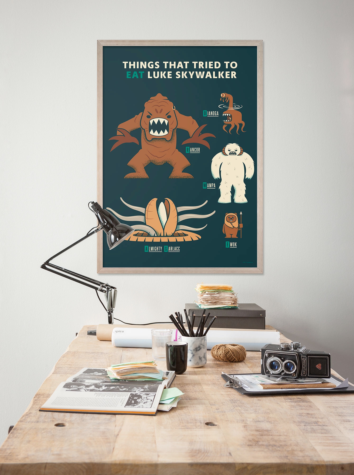 Komar Wandbild "Star Wars Hungry Monsters", Disney, (Set, 1 St.), 30 x 40 c günstig online kaufen