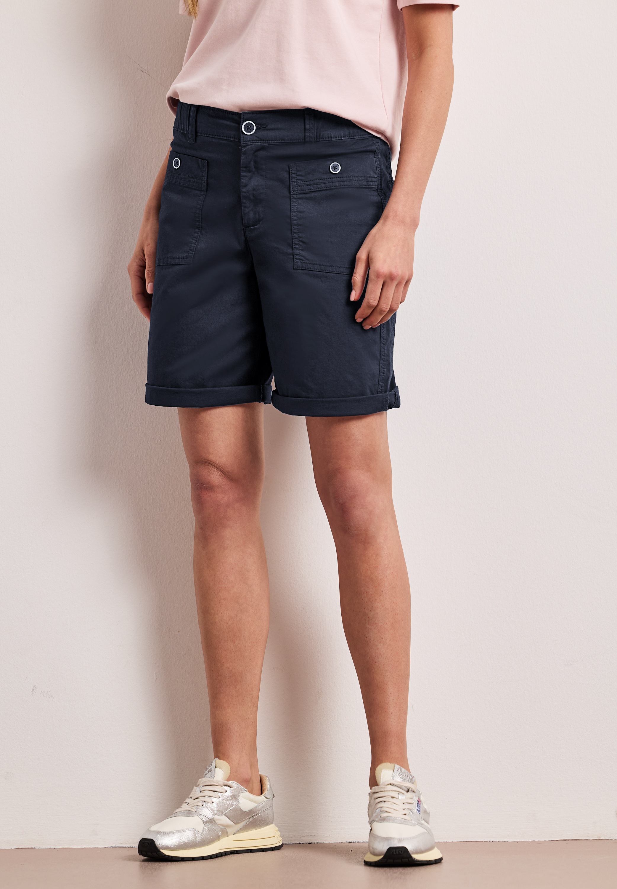 STREET ONE Shorts mit Elastikbund