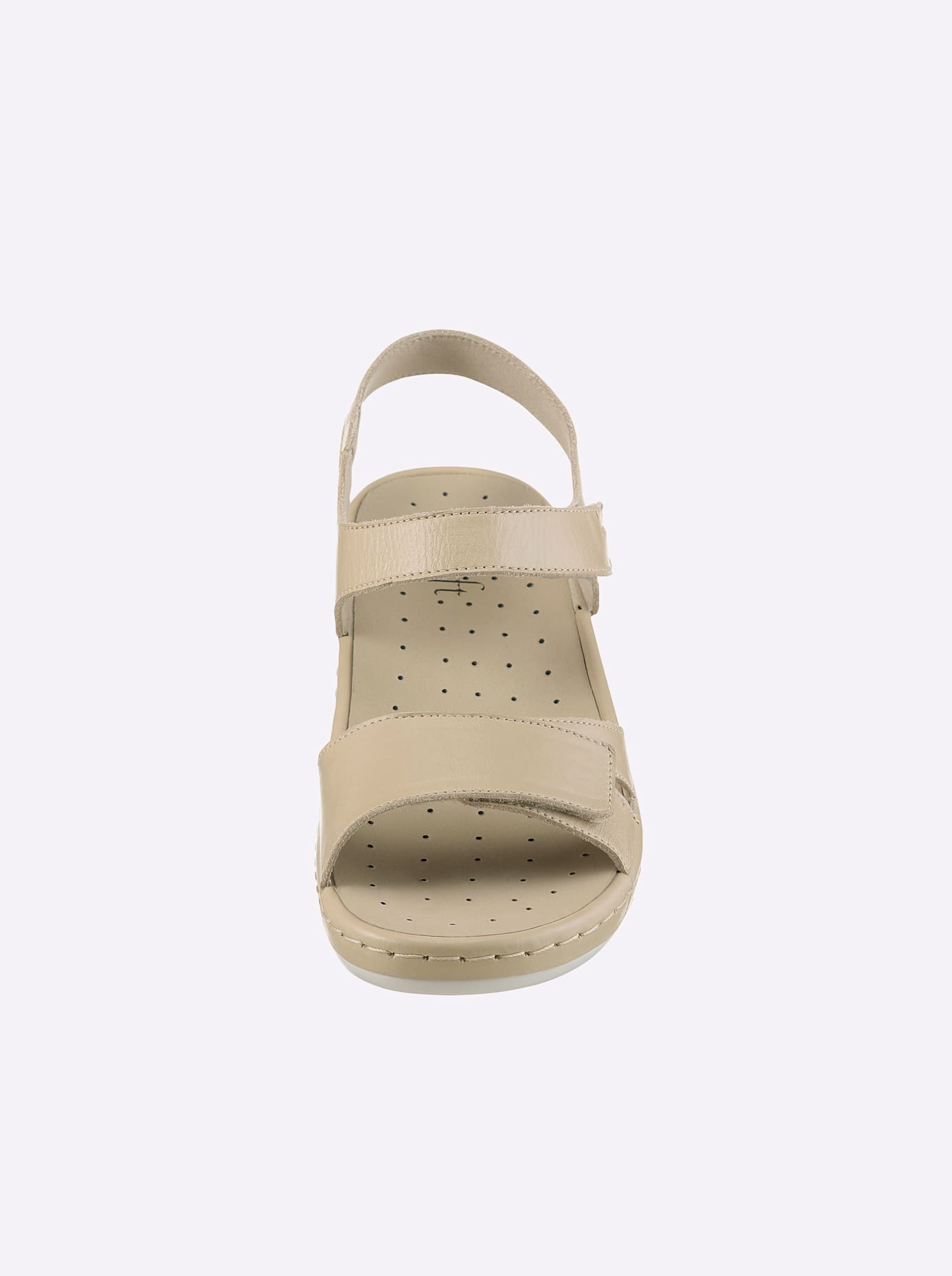 Sandale CLASSIC, Damen, Gr. 36, beige, Glattleder, Leder, Basic, Schuhe Sandale 3