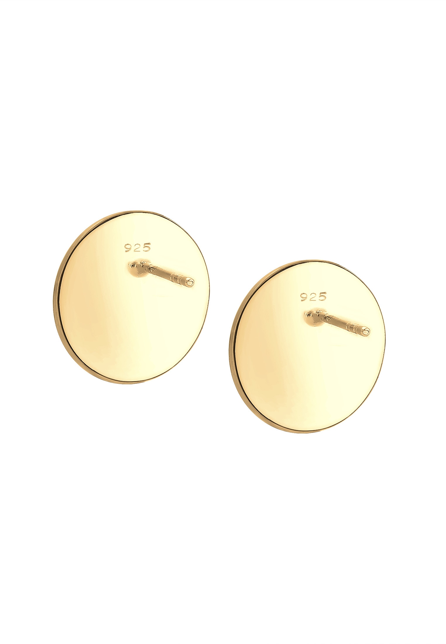 Elli Paar Ohrstecker »Ohrstecker Geo Kreis Matt Basic Cool 925er Silber«