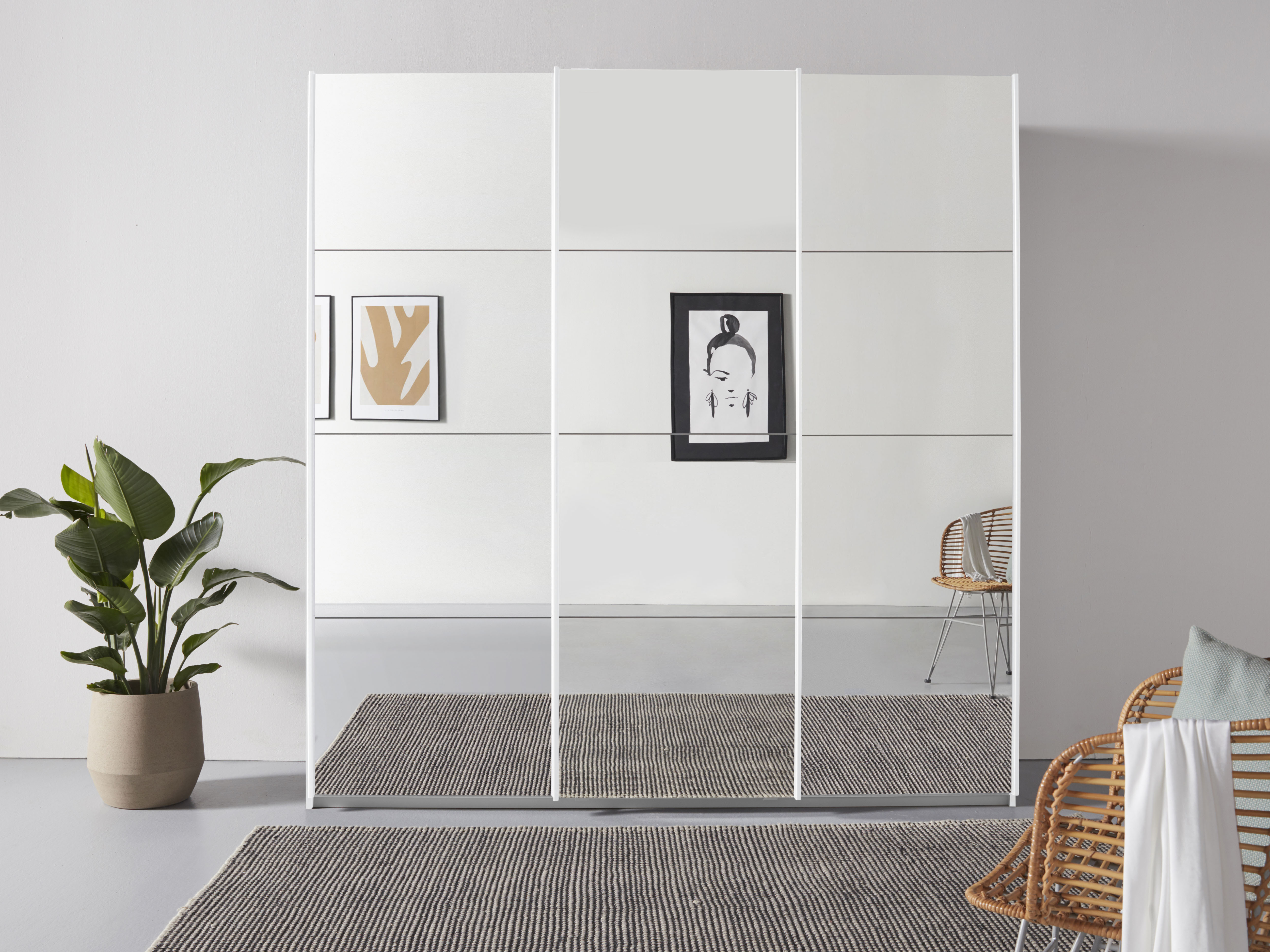 OTTO home "Mehrzweckschrank Aktenschrank Möbel Mietswohnung Schlafzimmer OTELI" 3 Ausstattungen BASIC/CLASSIC/PREMIUM (inkl. SOFT-CLOSE-FUNKTION), Breiten 203/271/315/360 cm Höhen 210/229 cm MADE IN GERMANY